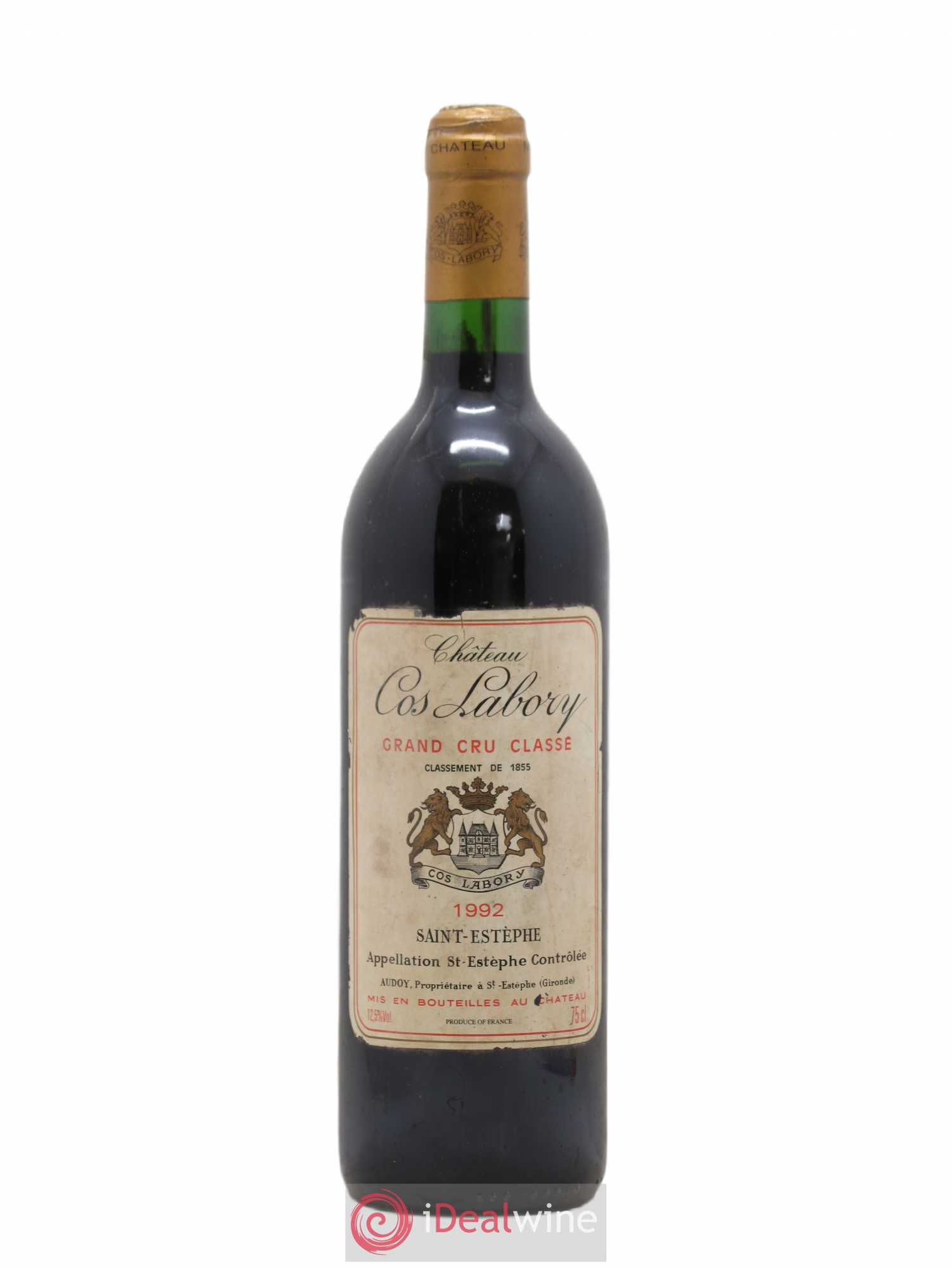 Château Cos Labory 5ème Grand Cru Classé 1992 - Lot de 1 bouteille - 0