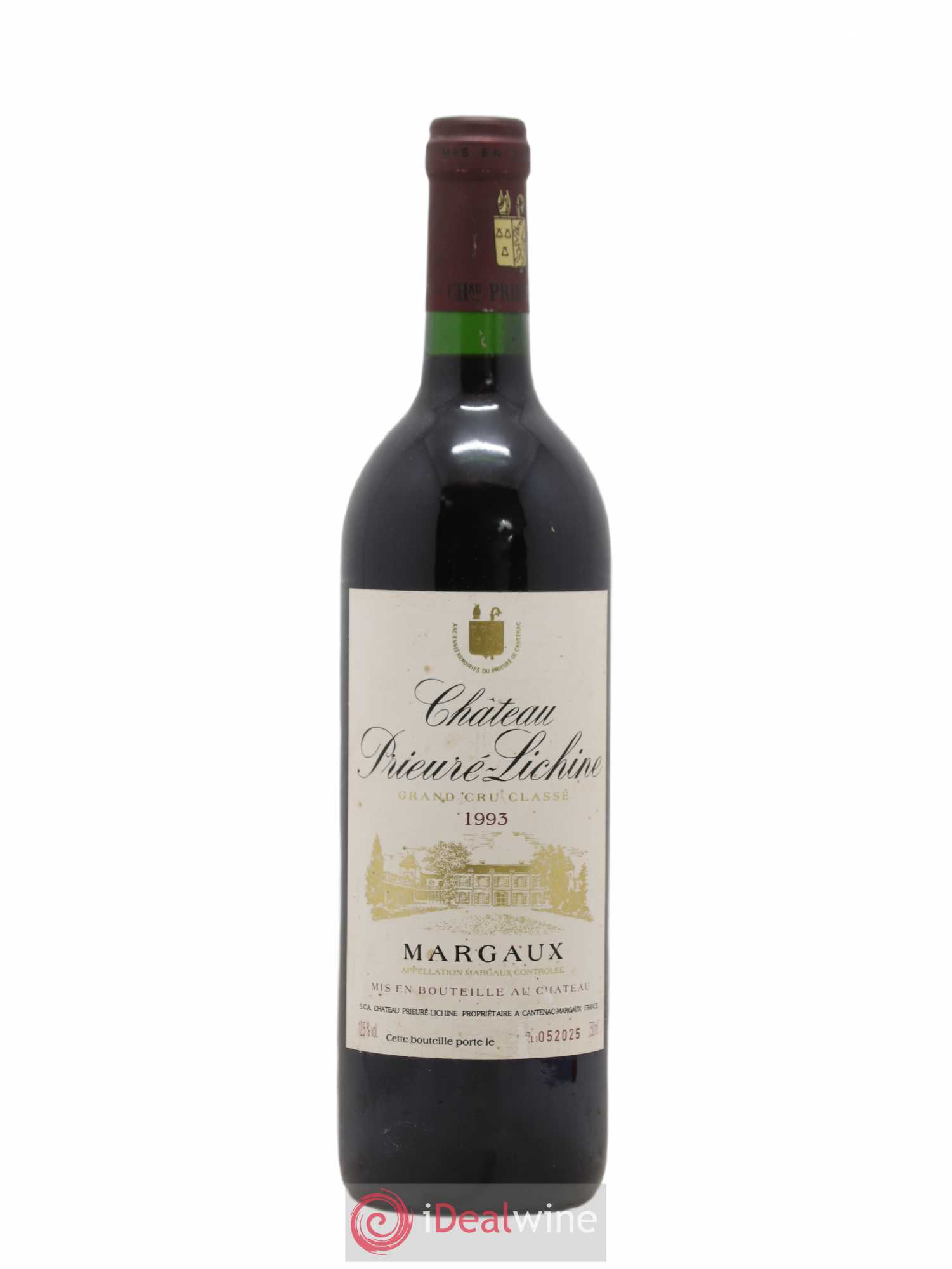 Château Prieuré Lichine 4ème Grand Cru Classé 1993 - Lot de 1 bouteille - 0