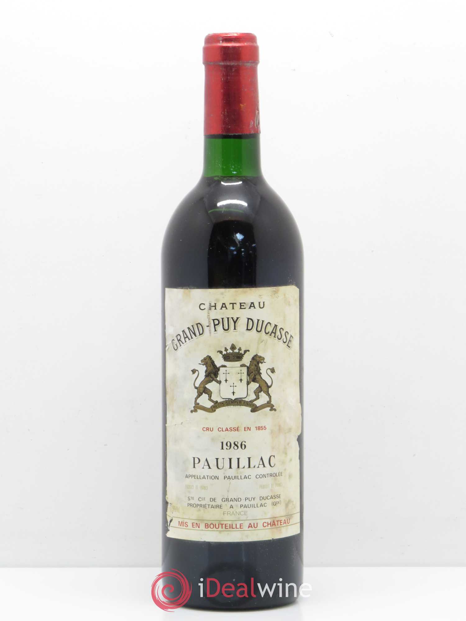 Château Grand Puy Ducasse 5ème Grand Cru Classé 1986 - Lot de 1 bouteille - 0