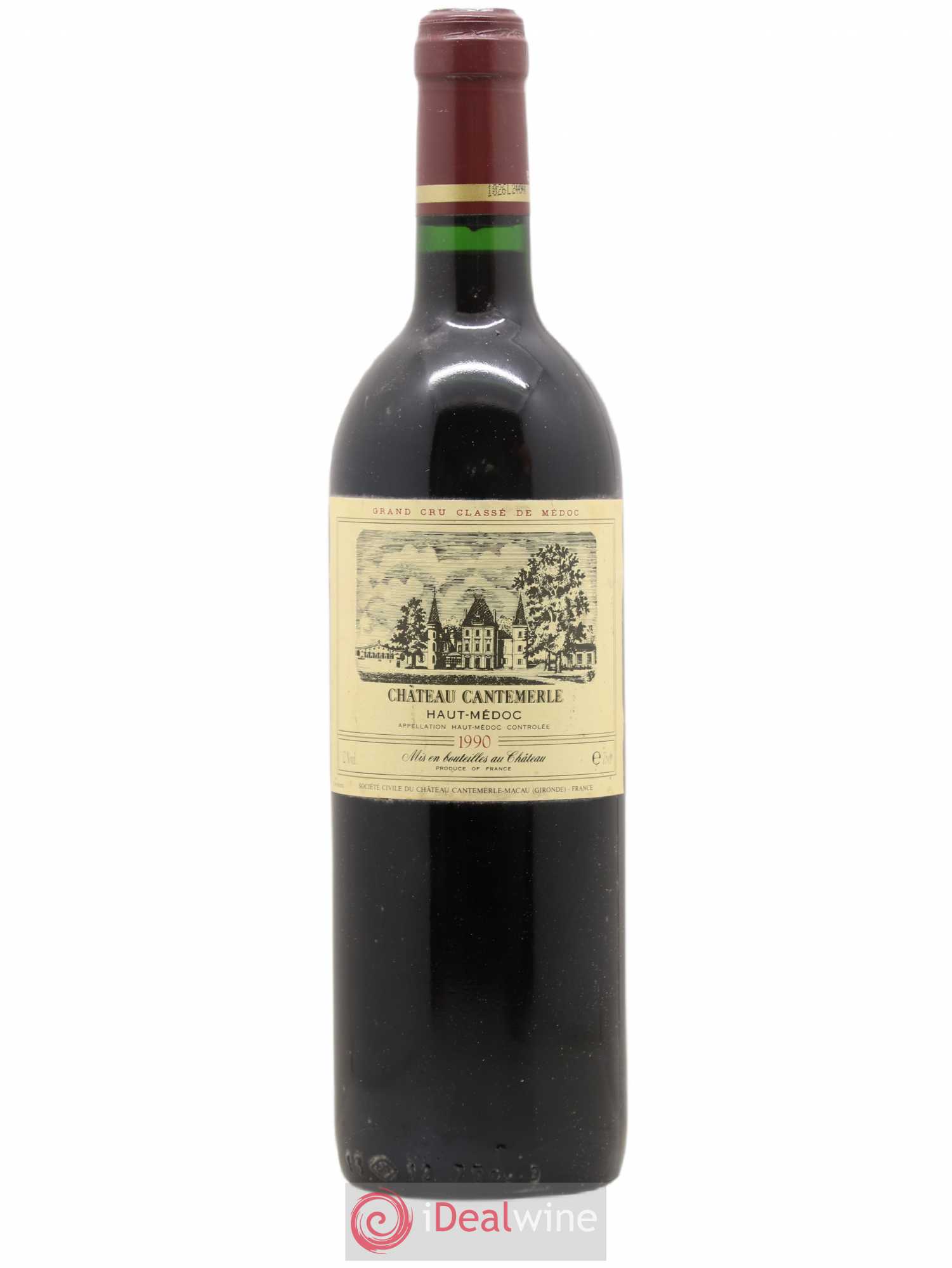 Château Cantemerle 5ème Grand Cru Classé 1990 - Lot de 1 bouteille - 0