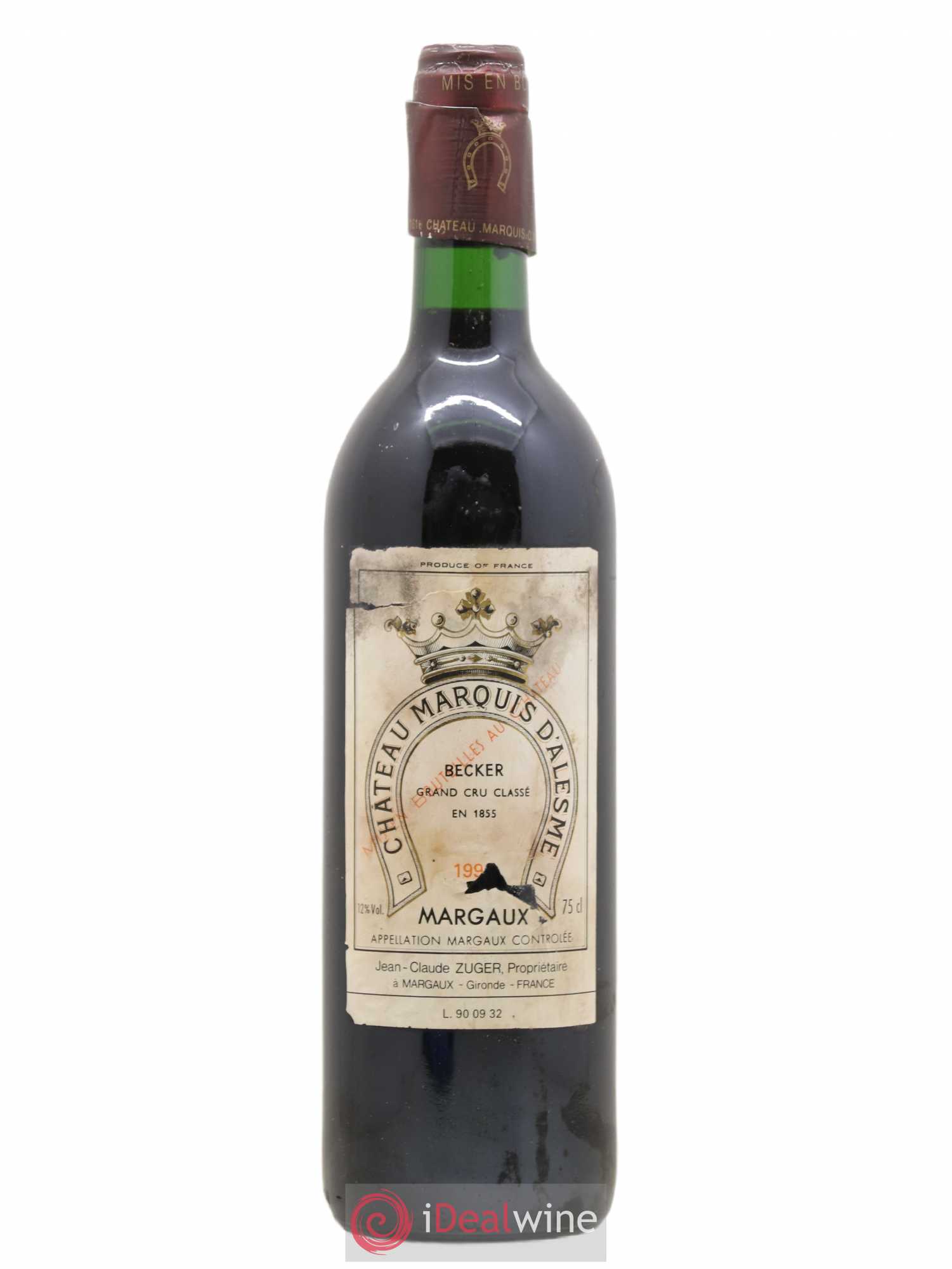 Château Marquis d'Alesme (sans prix de réserve) - Lot de 1 bouteille - 0