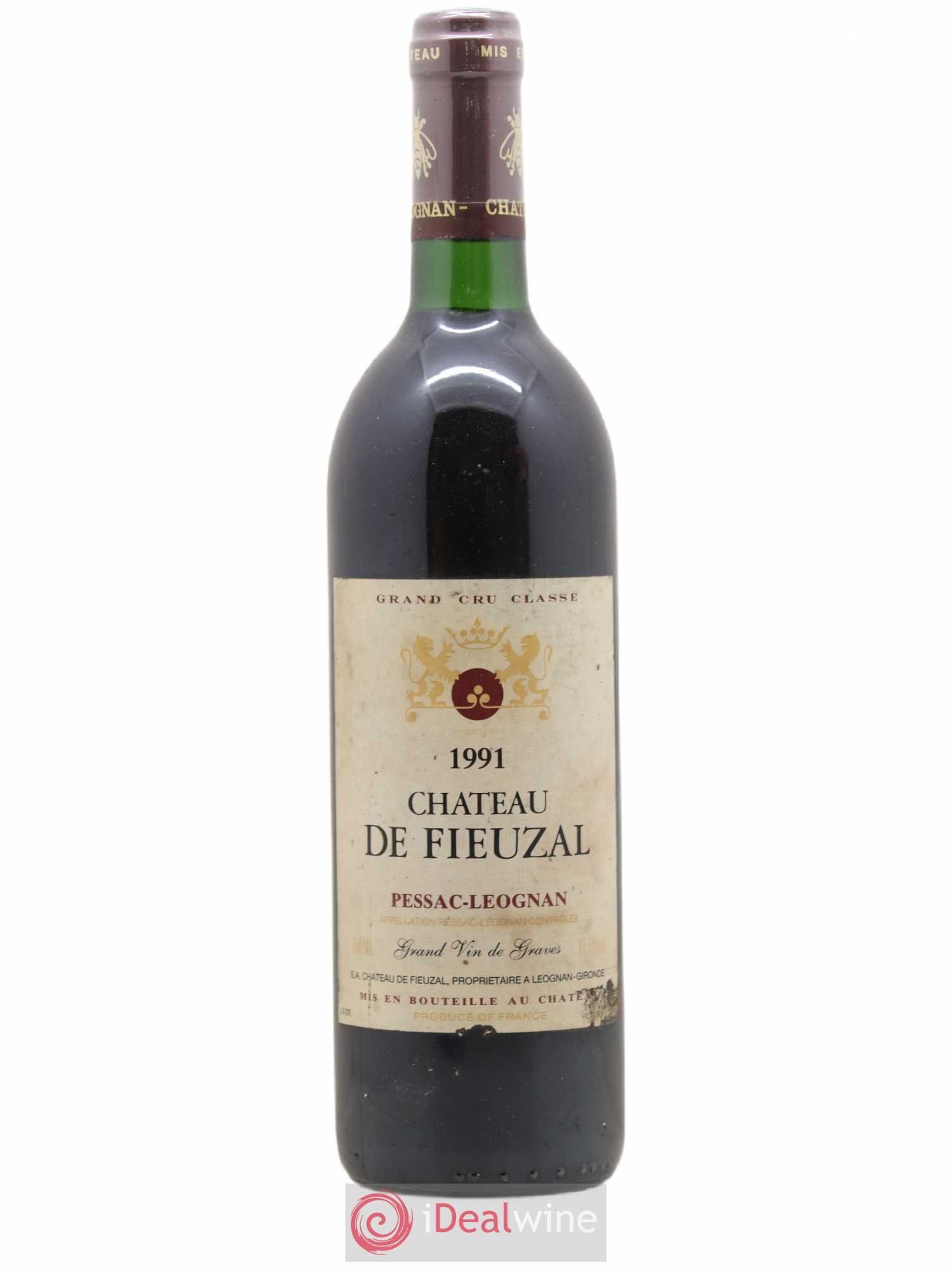 Château de Fieuzal Cru Classé de Graves 1991 - Lot de 1 bouteille - 0
