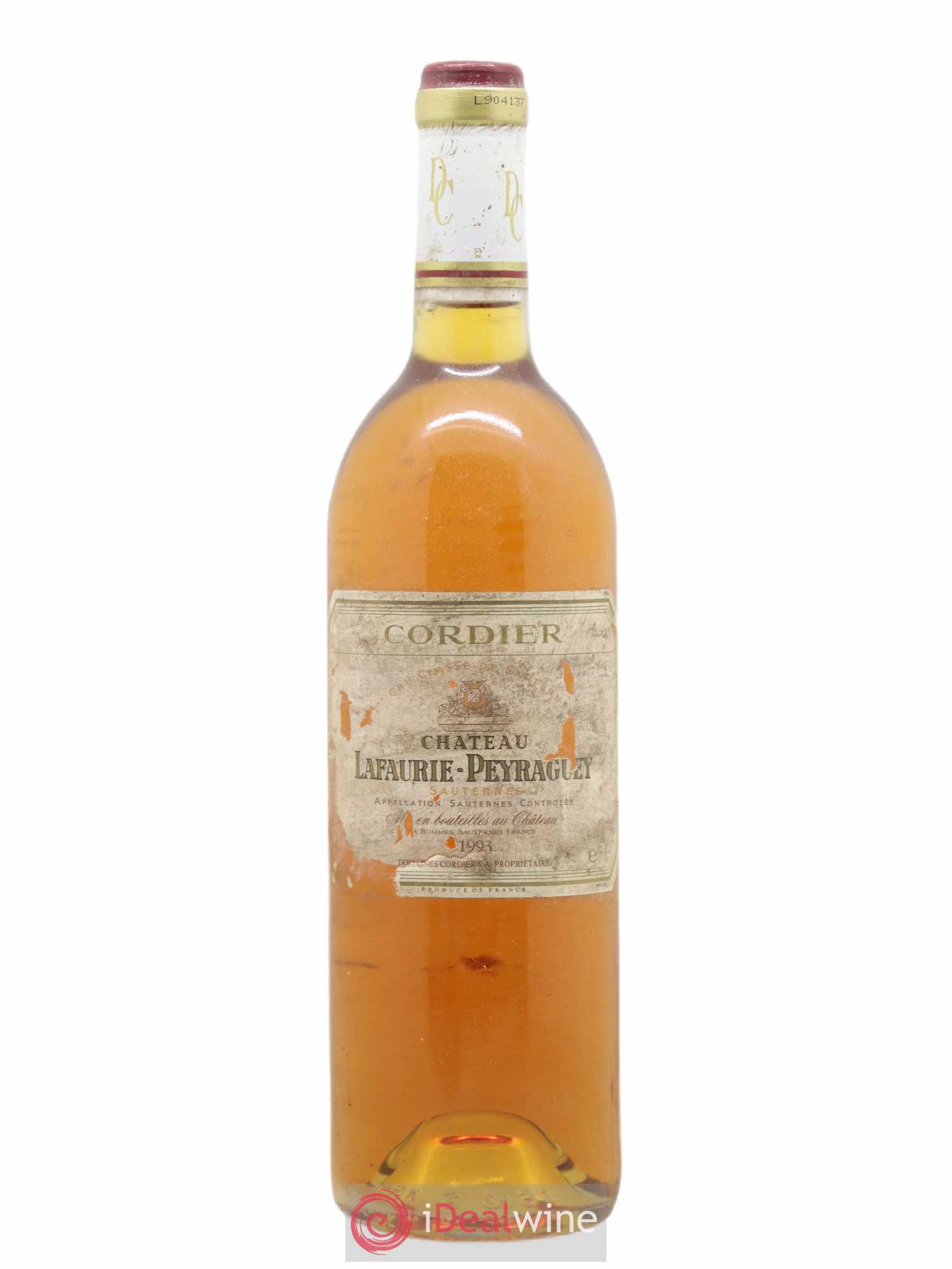 Château Lafaurie-Peyraguey 1er Grand Cru Classé 1993 - Lotto di 1 bottiglia - 0