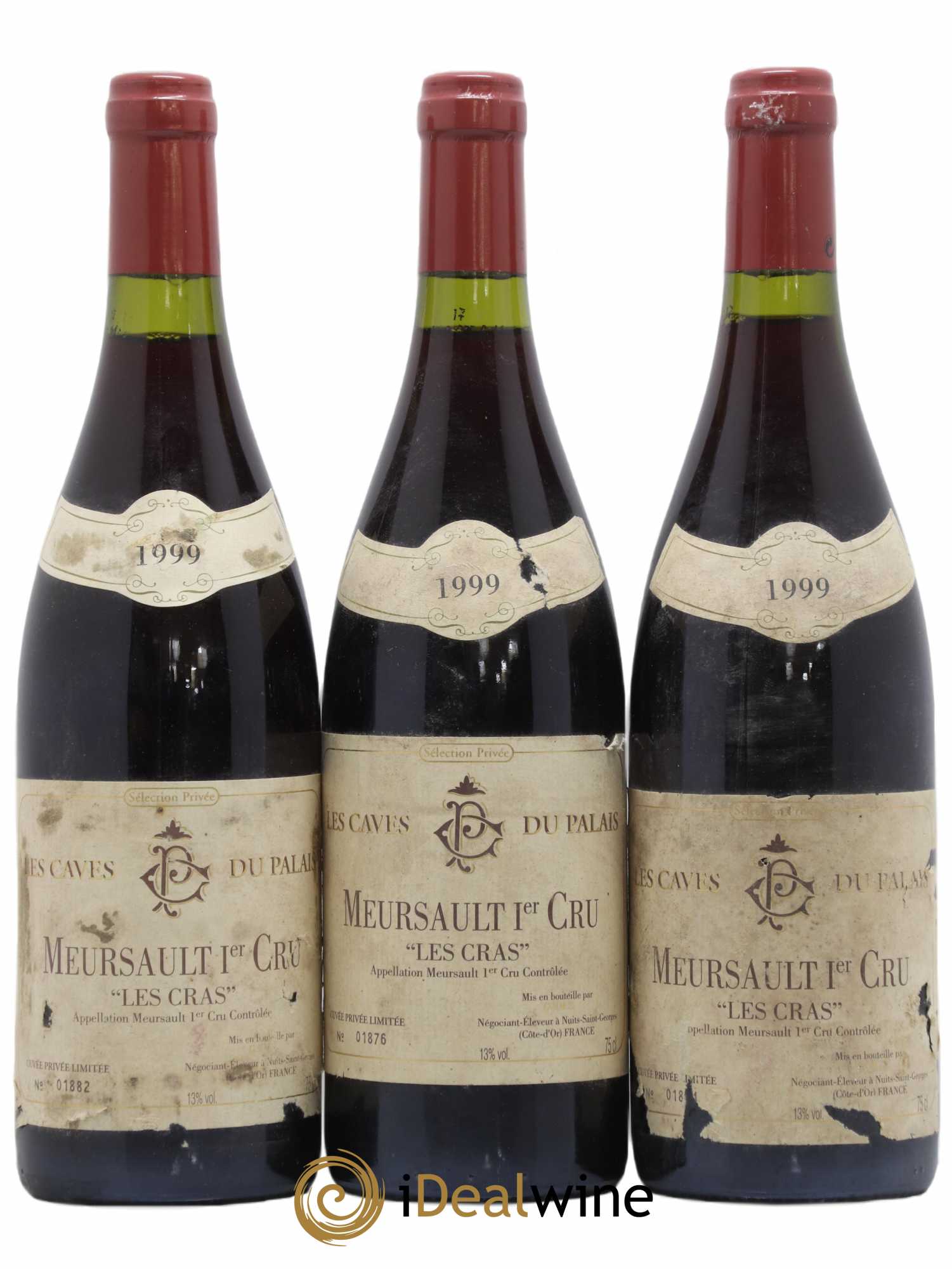 Meursault (senza prezzo di riserva) 1999 - Lotto di 3 bottiglie - 0