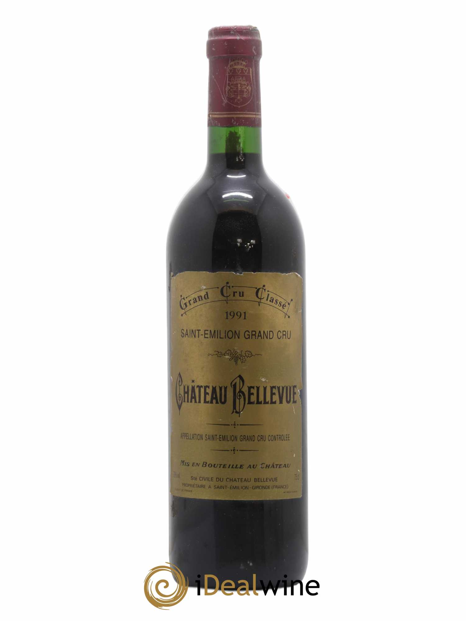 Château Bellevue Grand Cru Classé 1991 - Lot de 1 bouteille - 0