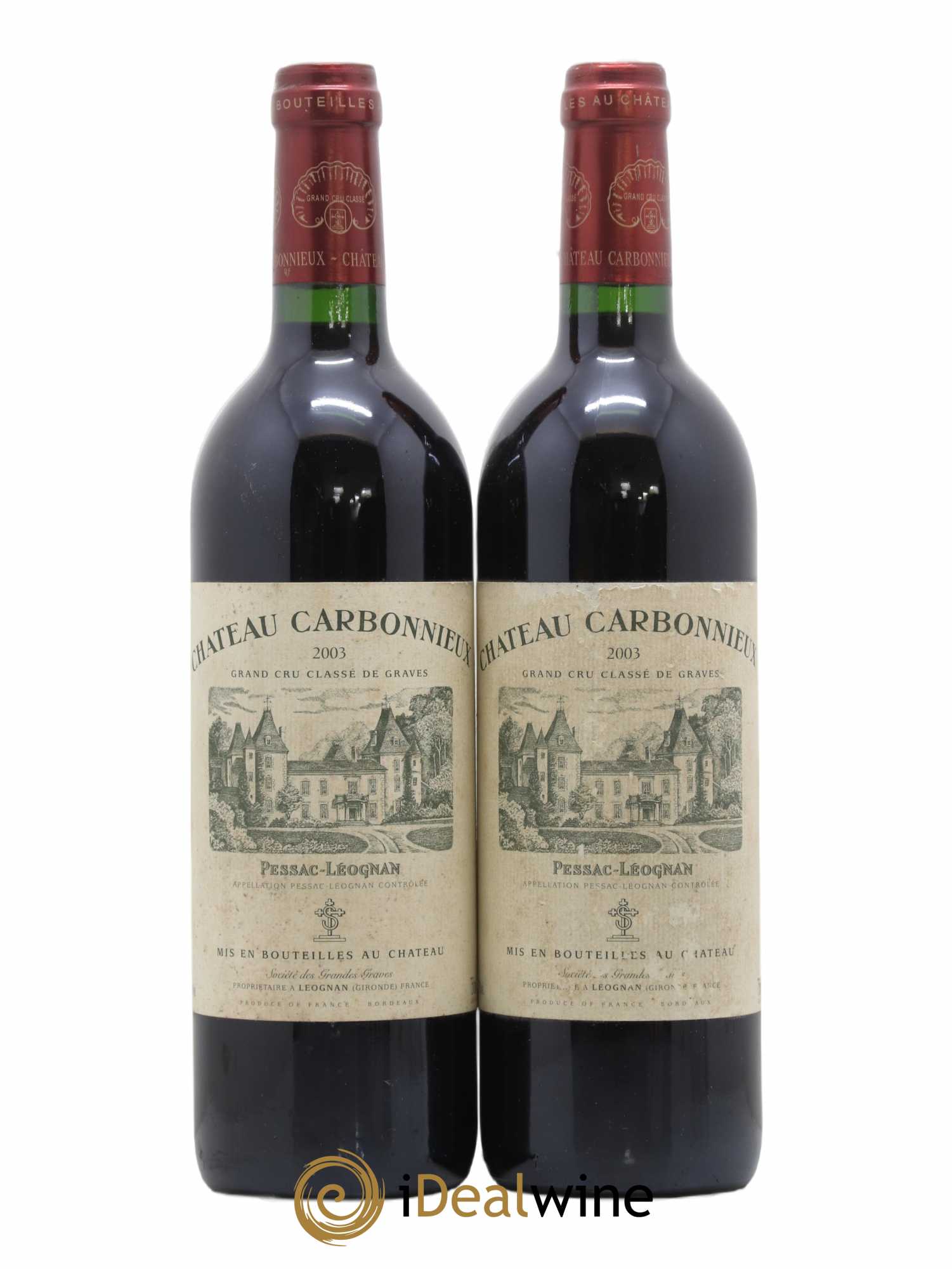 Château Carbonnieux Cru Classé de Graves (sans prix de réserve) 2003 - Lot de 2 bouteilles - 0