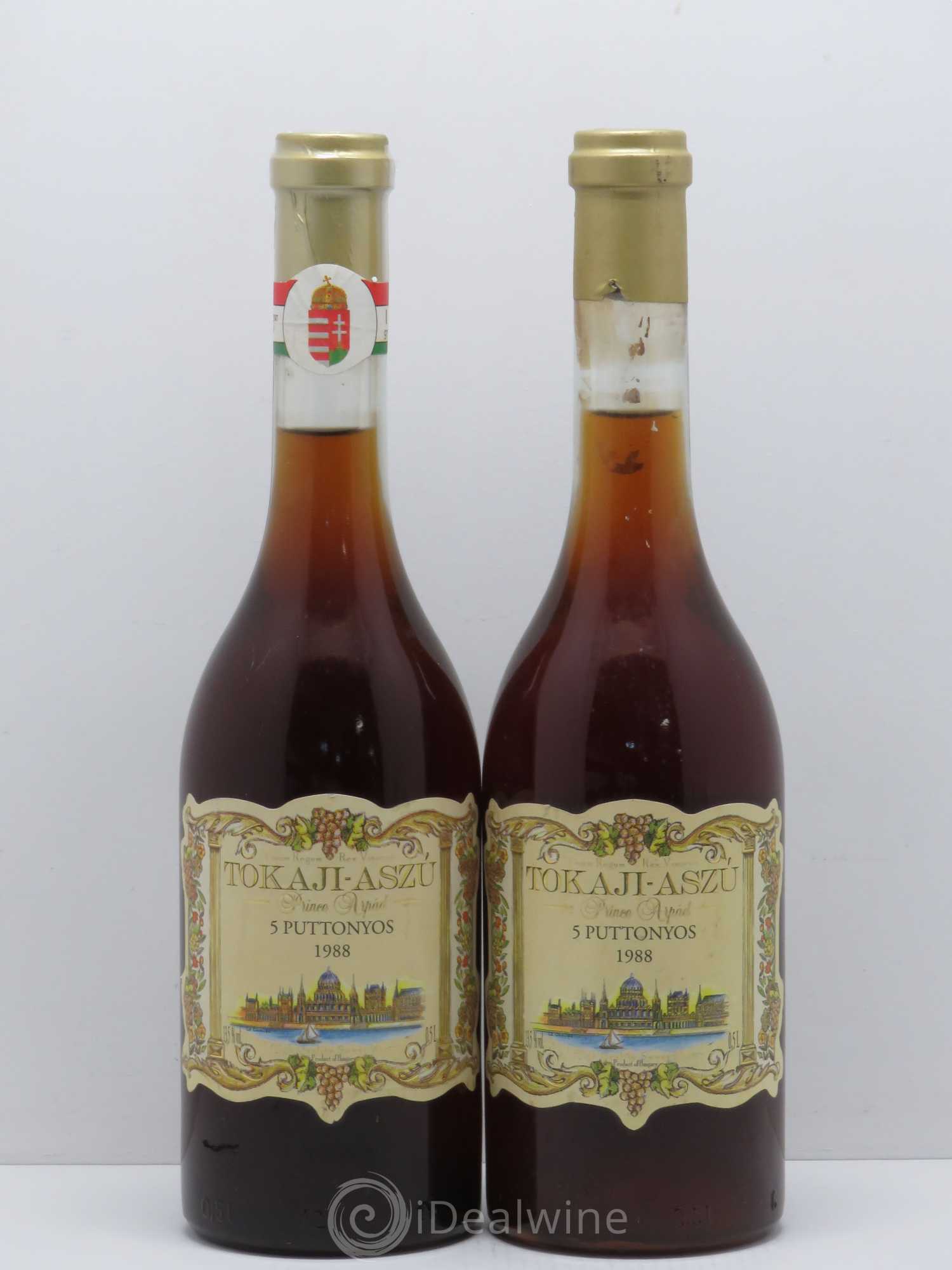Tokaji 5 Puttonyos Pierre Arpad 1988 - Lotto di 2 bottiglie - 0