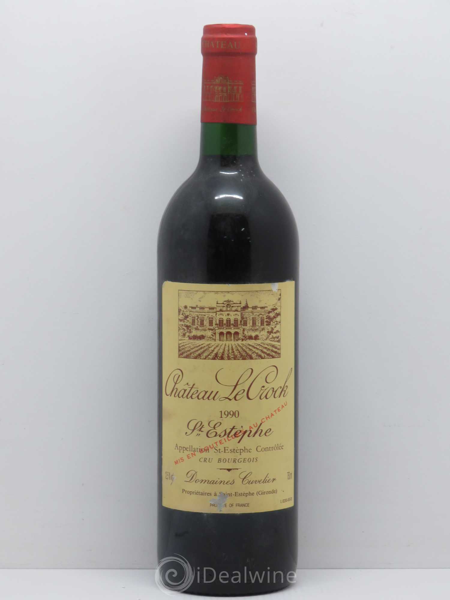 Château le Crock Cru Bourgeois 1990 - Lot de 1 bouteille - 0