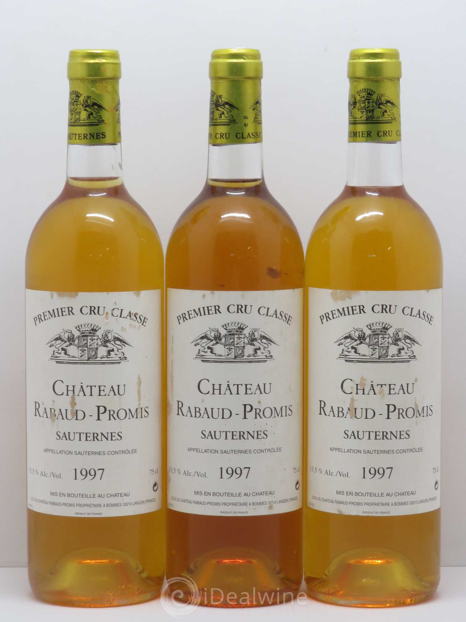 Château Rabaud Promis 1er Grand Cru Classé 1997 - Lotto di 6 bottiglie - 2