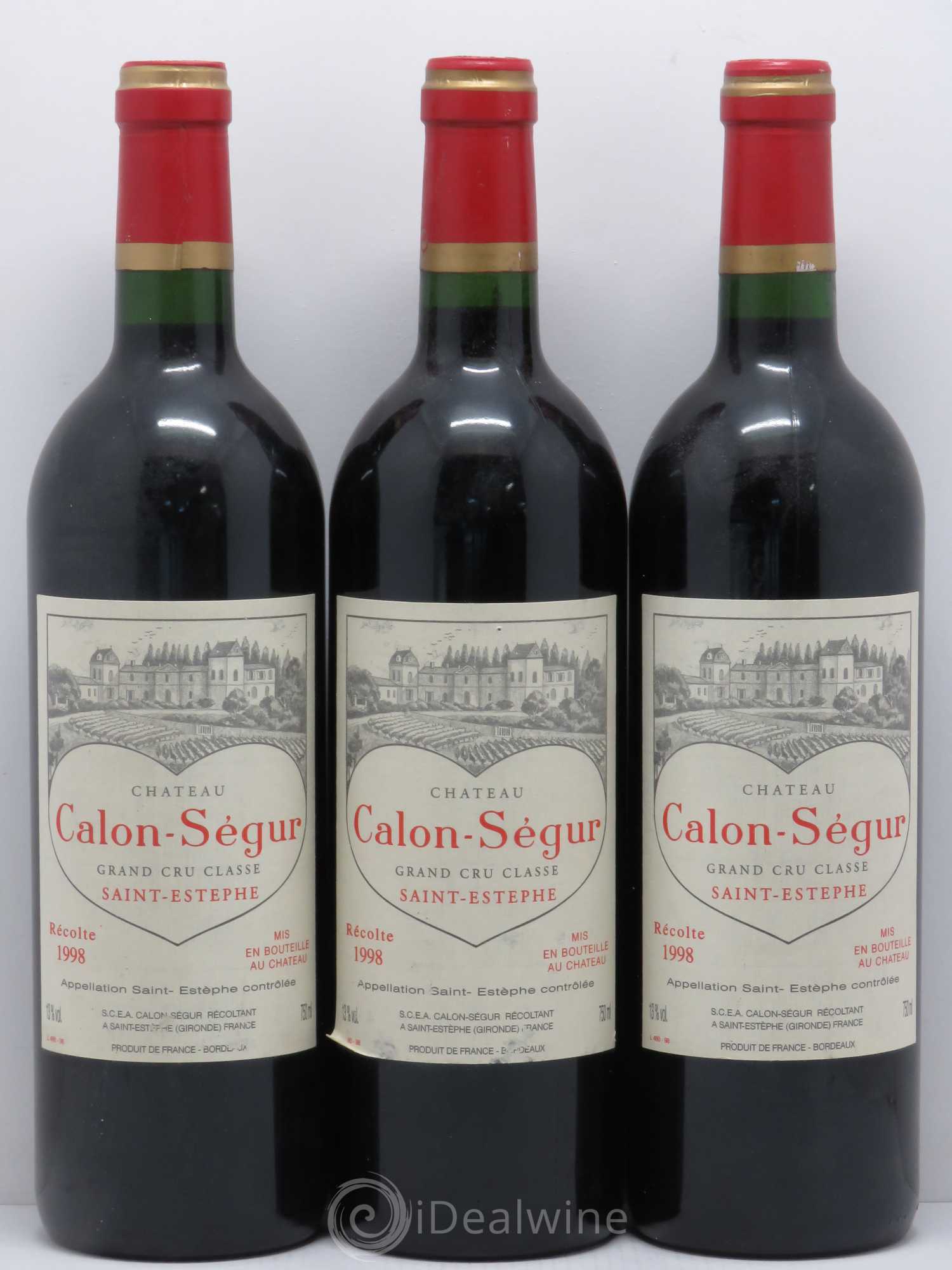 Château Calon Ségur 3ème Grand Cru Classé 1998 - Lot de 6 bouteilles - 2