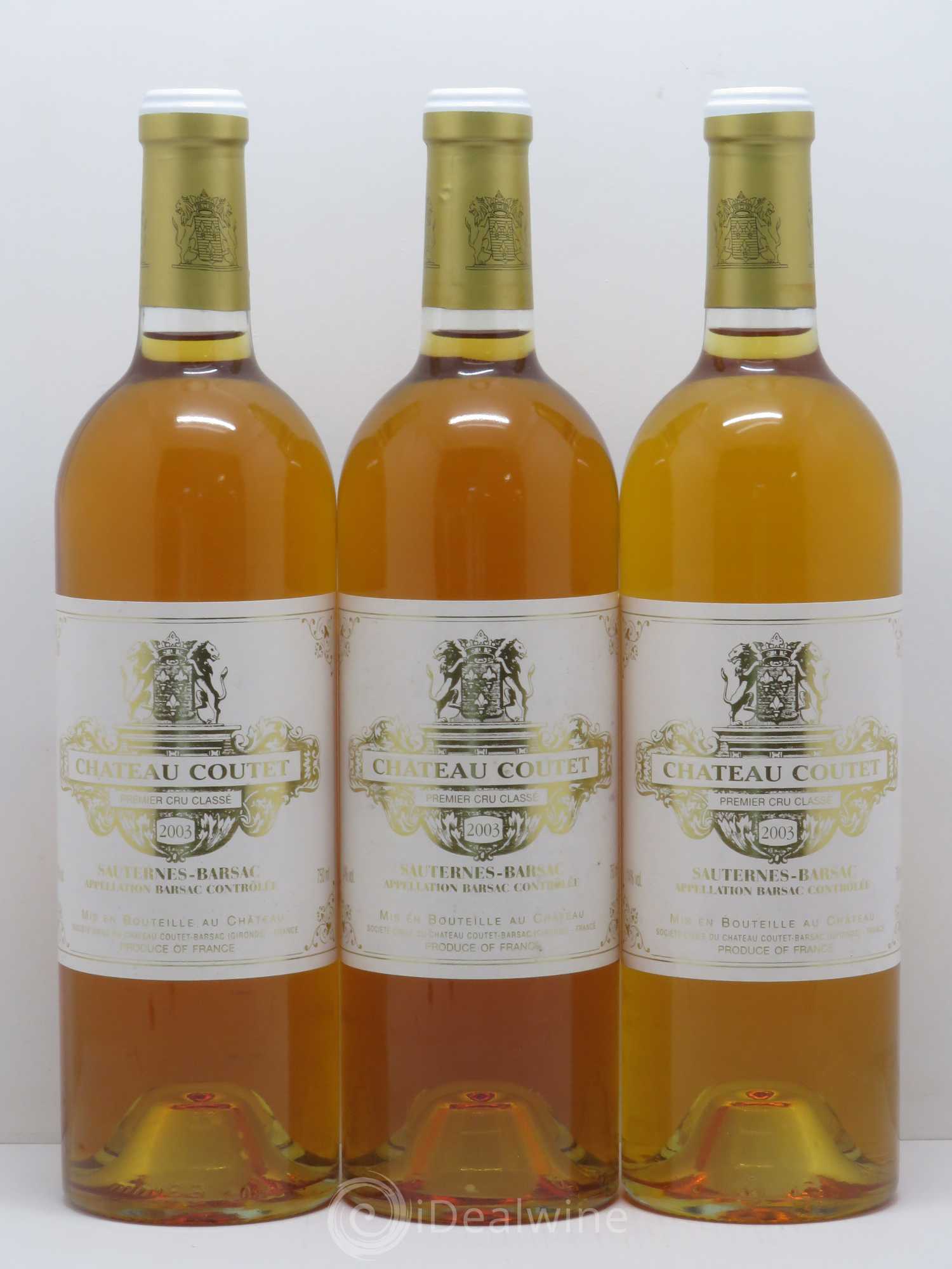 Château Coutet 1er Grand Cru Classé 2003 - Lotto di 6 bottiglie - 2