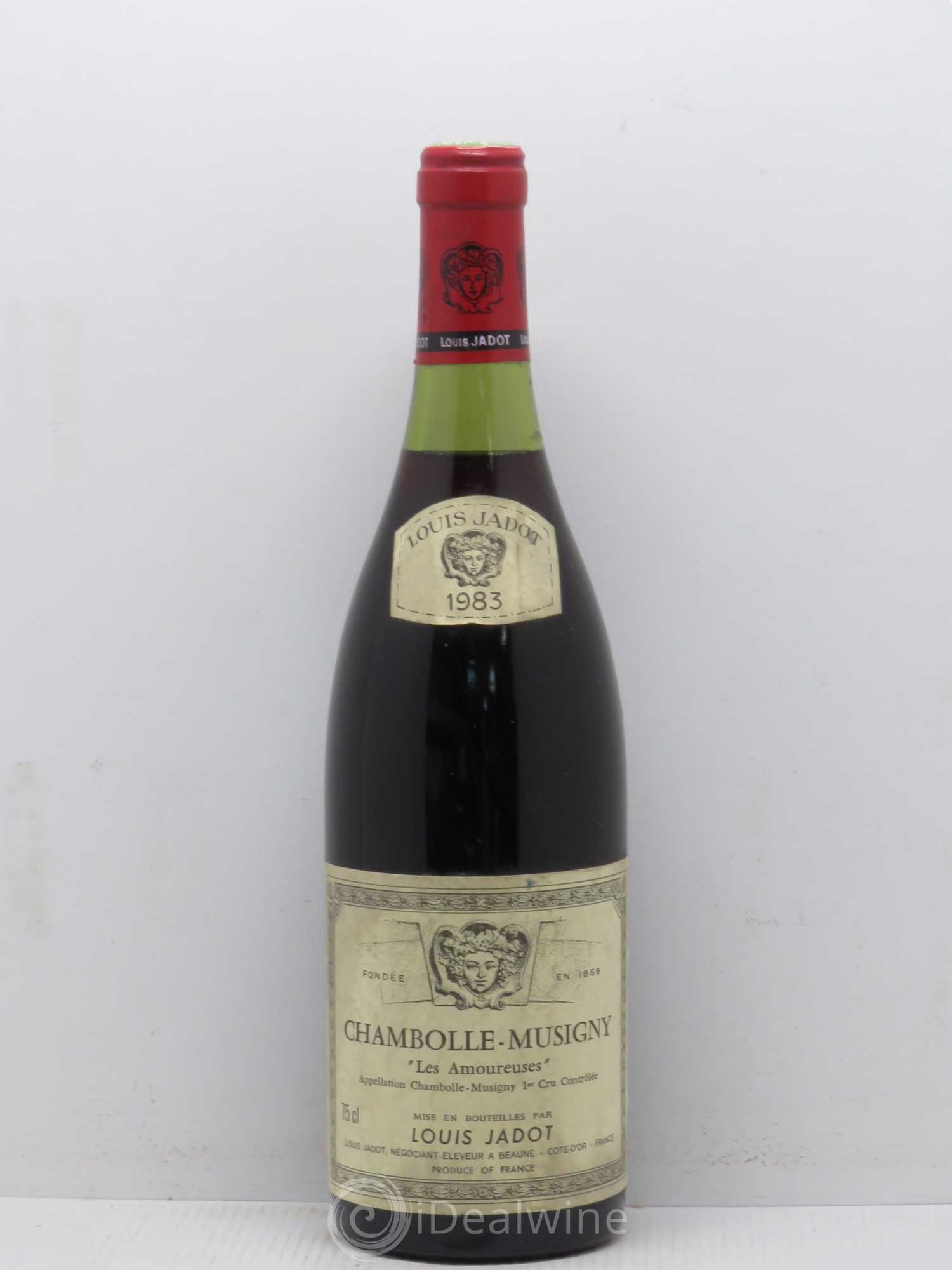 Chambolle-Musigny 1er Cru Les Amoureuses Domaine Louis Jadot 1983 - Lot de 1 bouteille - 0
