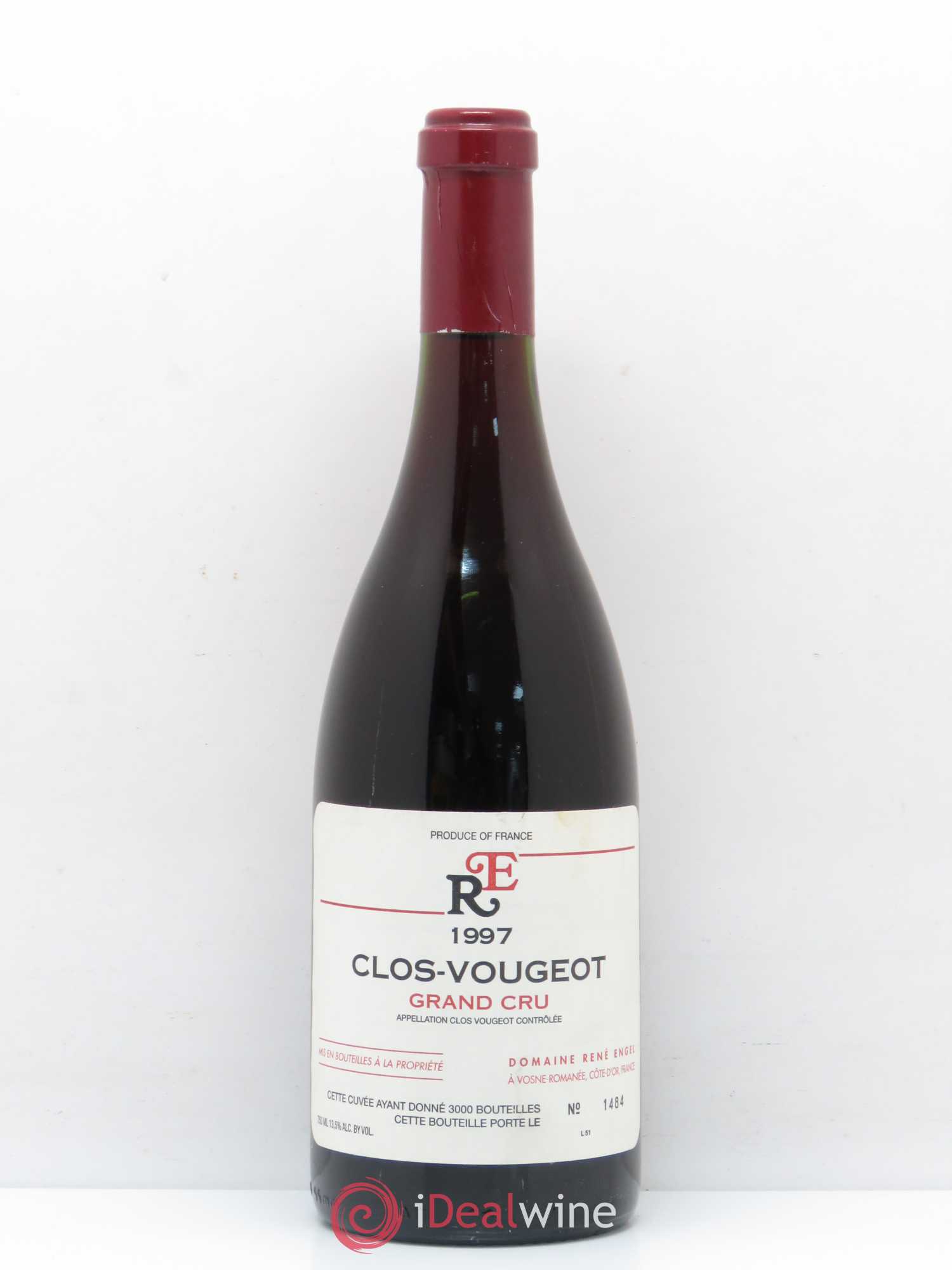 Clos de Vougeot Grand Cru Domaine René Engel - Domaine Eugénie 1997 - Lot de 1 bouteille - 0