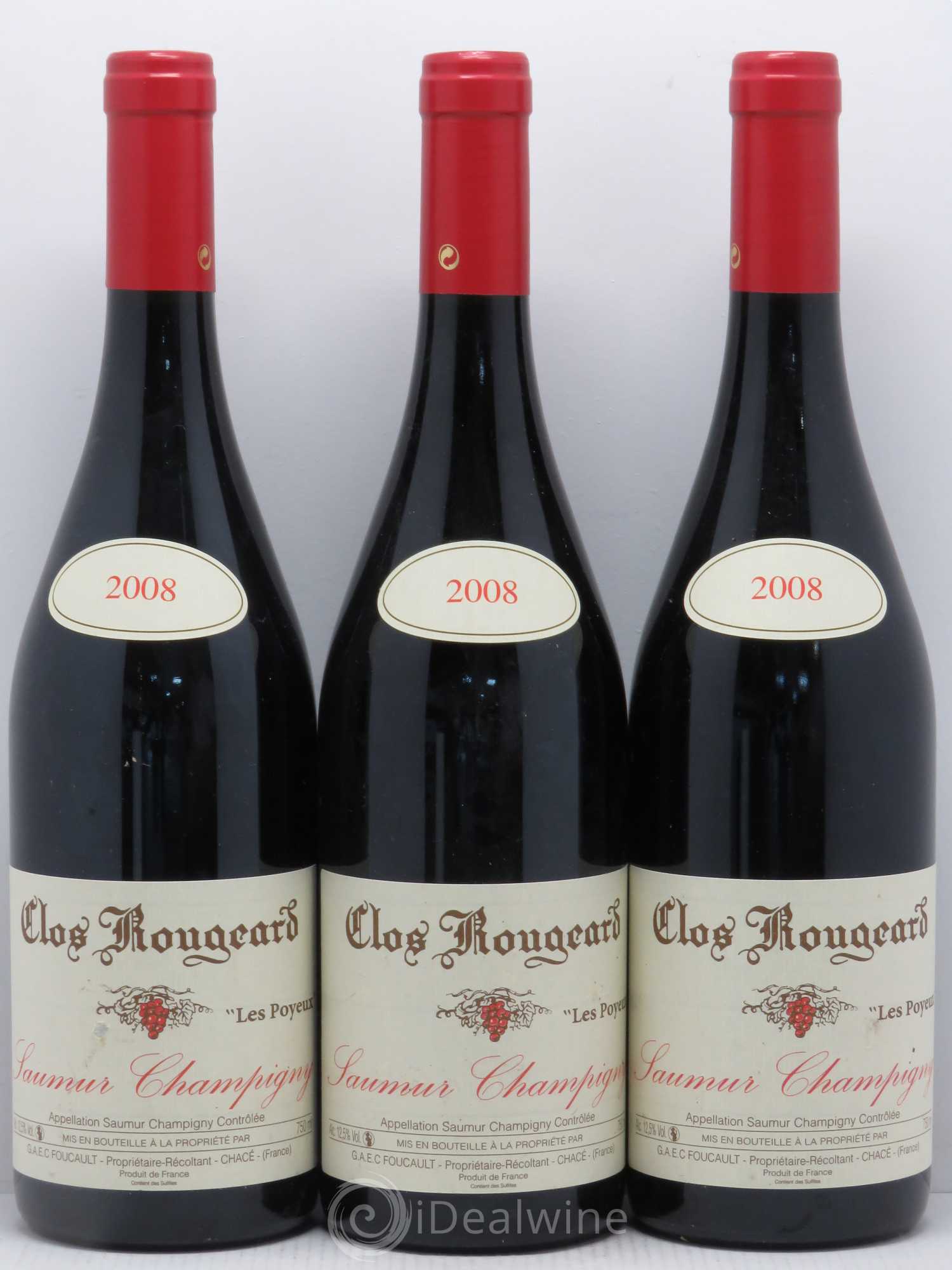 Saumur-Champigny Les Poyeux Clos Rougeard 2008 - Lot de 3 bouteilles - 0