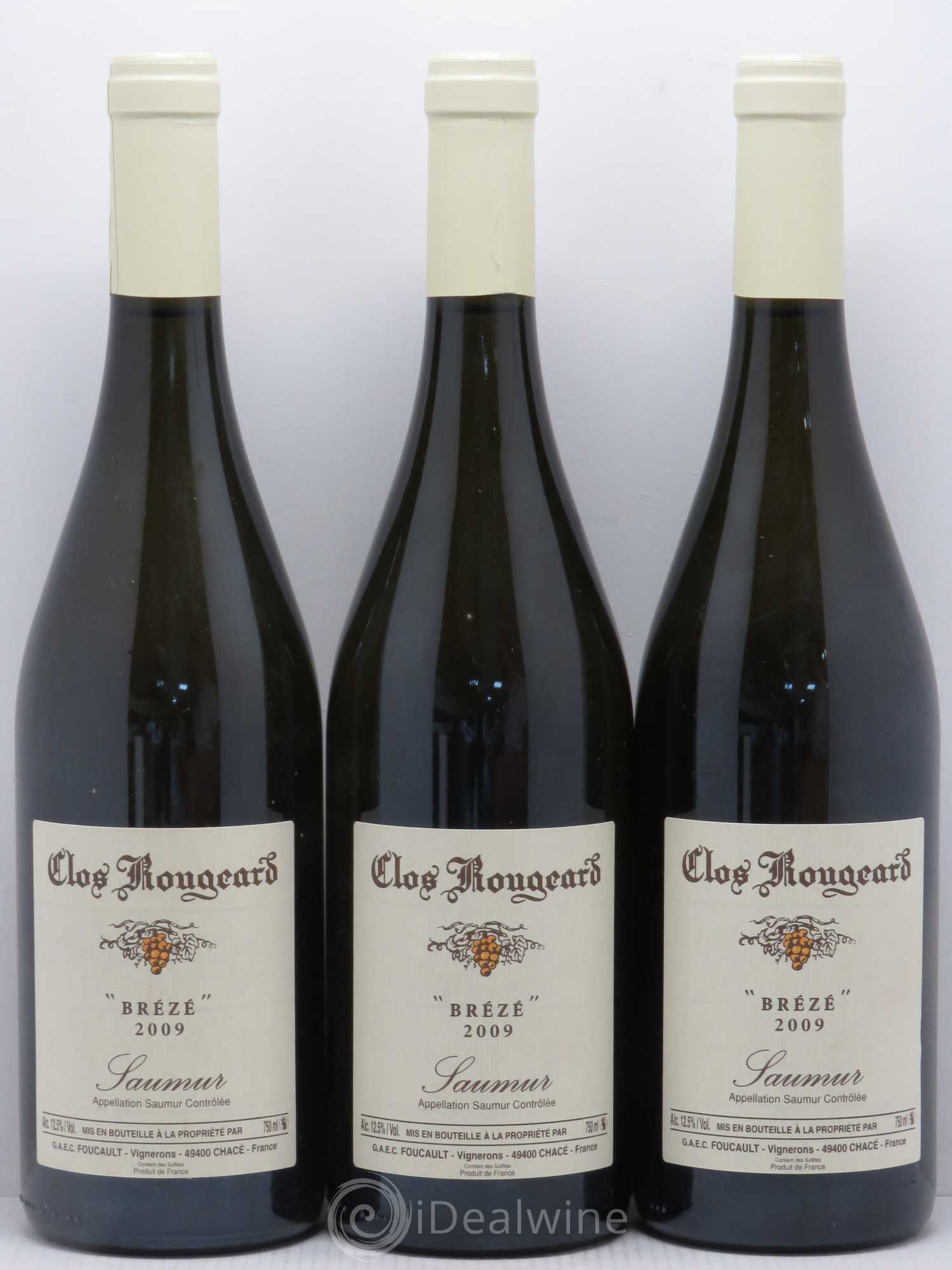 Saumur Brézé Clos Rougeard 2009 - Lot de 3 bouteilles - 0