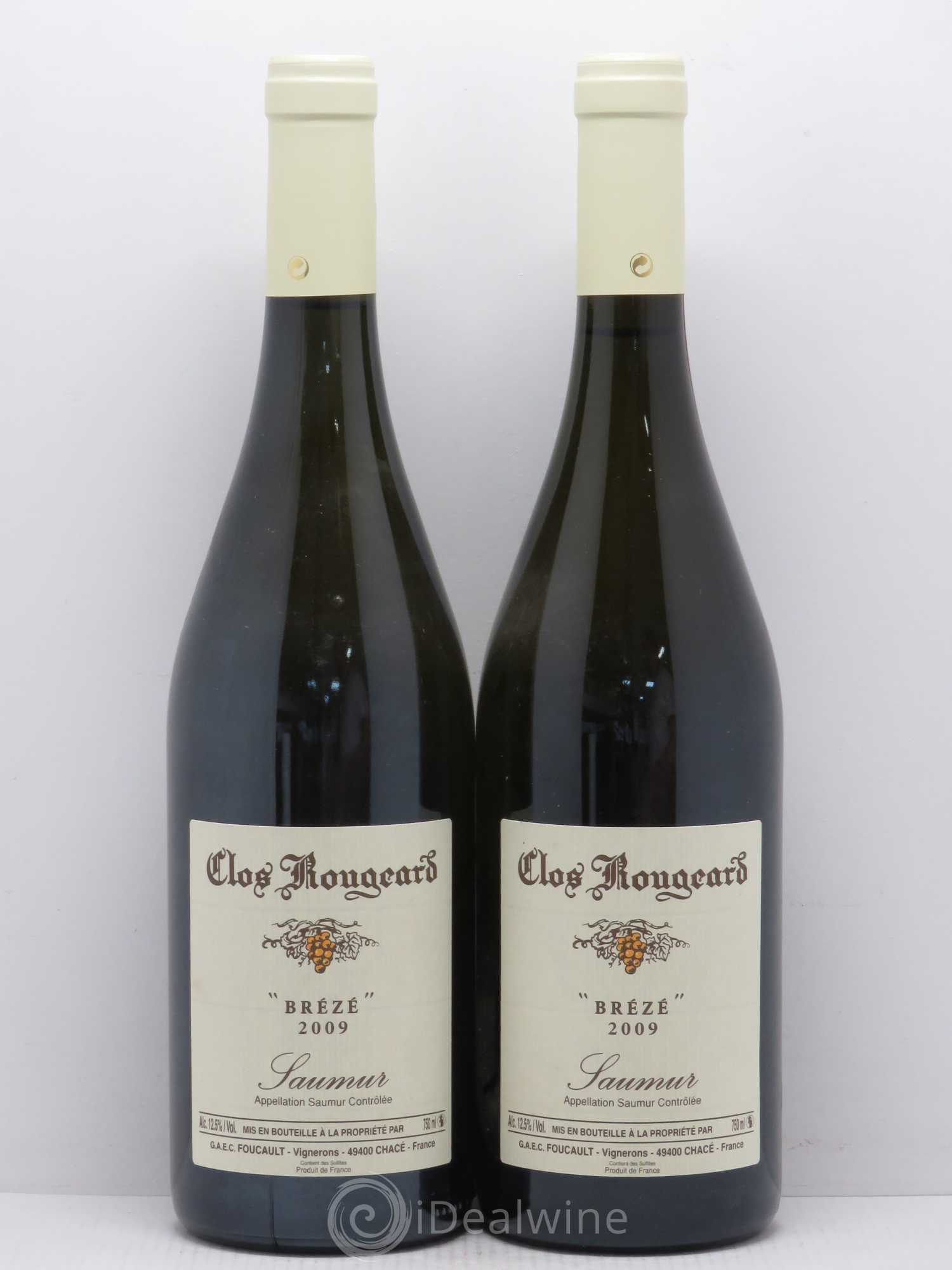 Saumur Brézé Clos Rougeard (sans prix de réserve) 2009 - Lot de 2 bouteilles - 0