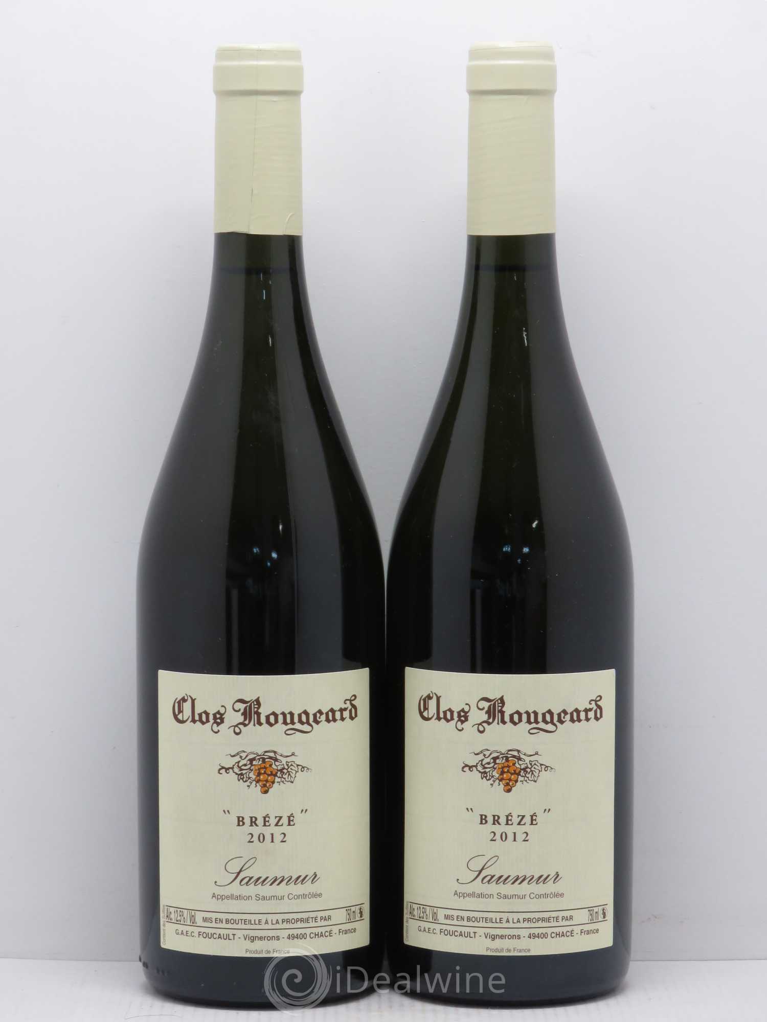 Saumur Brézé Clos Rougeard (senza prezzo di riserva) 2012 - Lotto di 2 bottiglie - 0