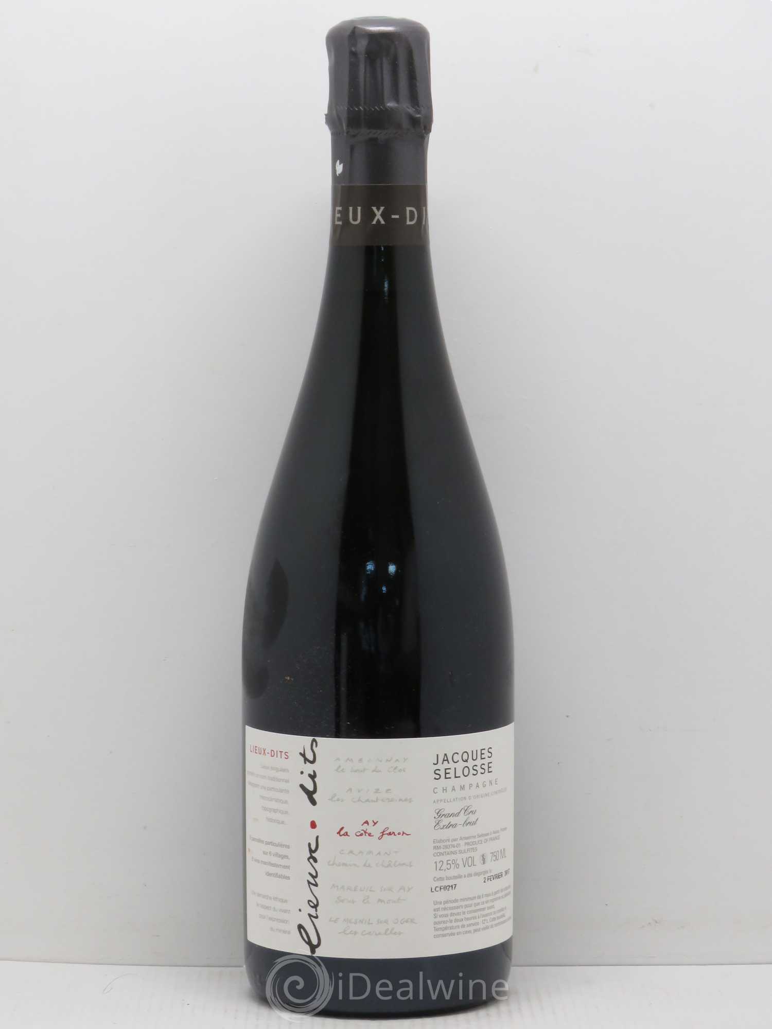 La Côte Faron Blanc de Noirs Grand Cru Extra-Brut Jacques Selosse Lieux-dits (sans prix de réserve) - Lot de 1 bouteille - 0