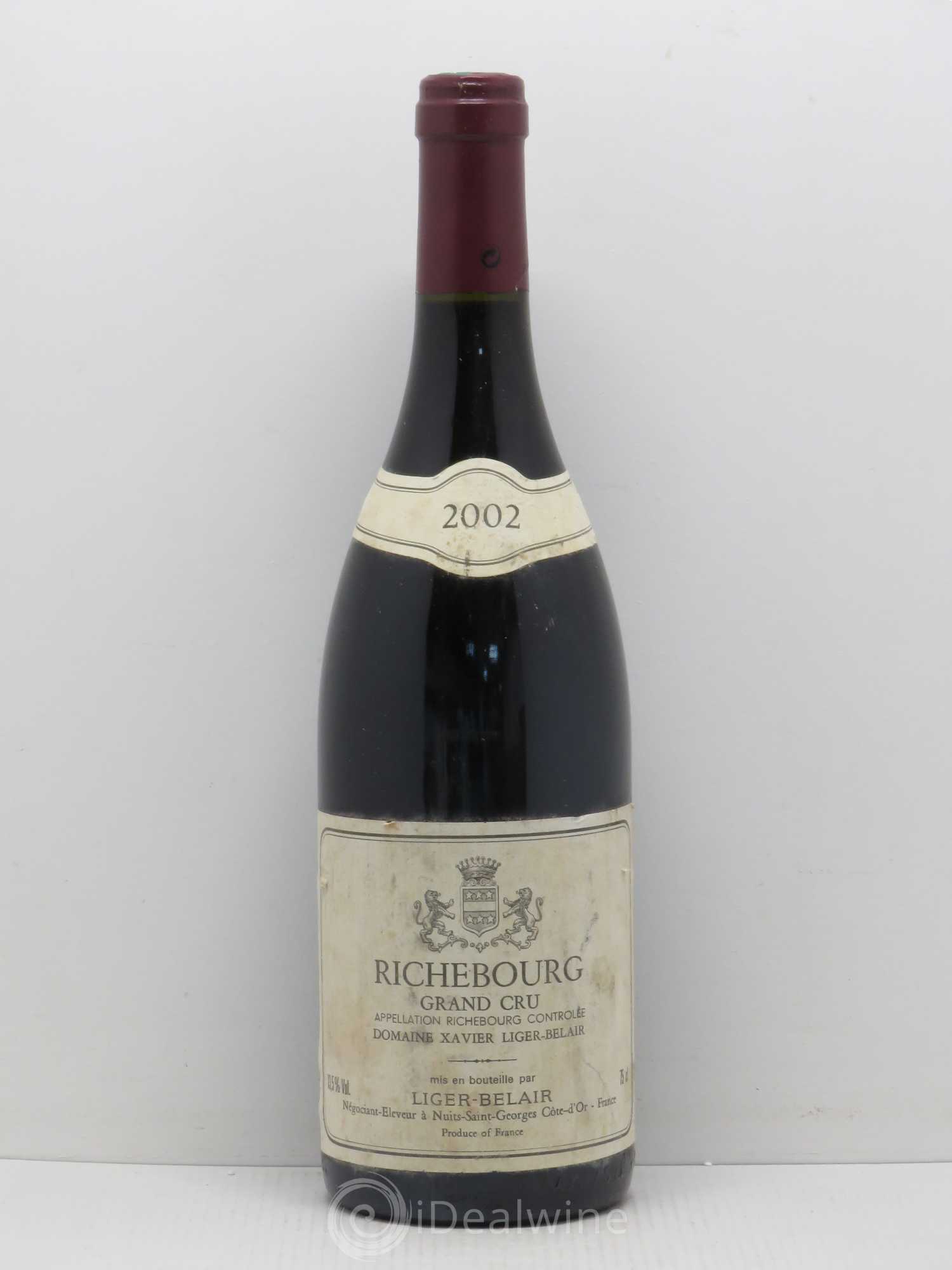 Richebourg Grand Cru Thibault Liger-Belair 2002 - Lot de 1 bouteille - 0