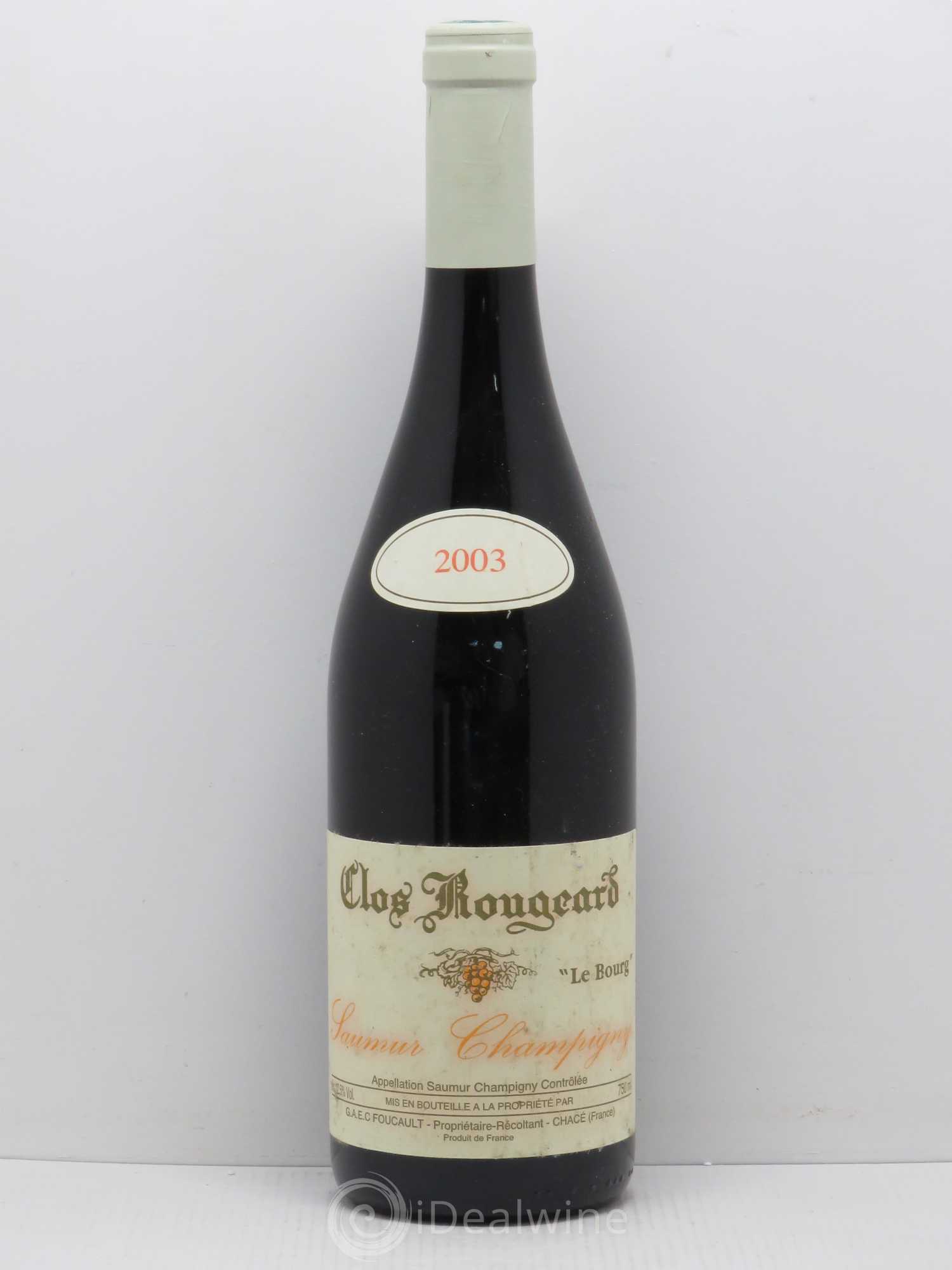 Saumur-Champigny Le Bourg Clos Rougeard 2003 - Lot de 1 bouteille - 0