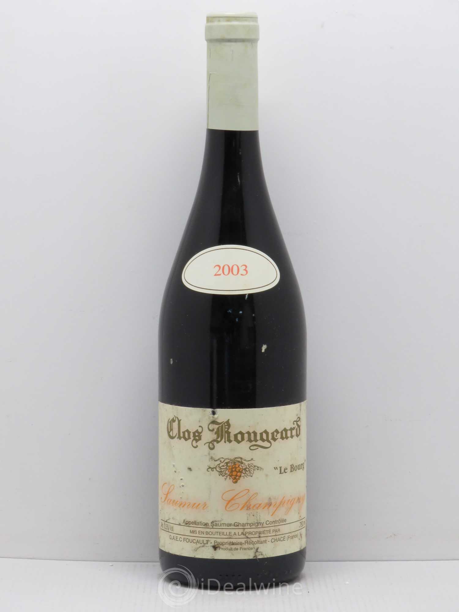 Saumur-Champigny Le Bourg Clos Rougeard 2003 - Lot de 1 bouteille - 0