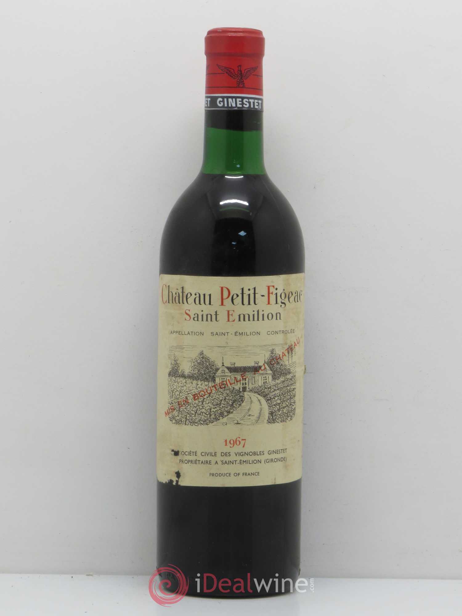 Saint-Émilion Château Petit-Figeac 1967 - Posten von 1 Flasche - 0
