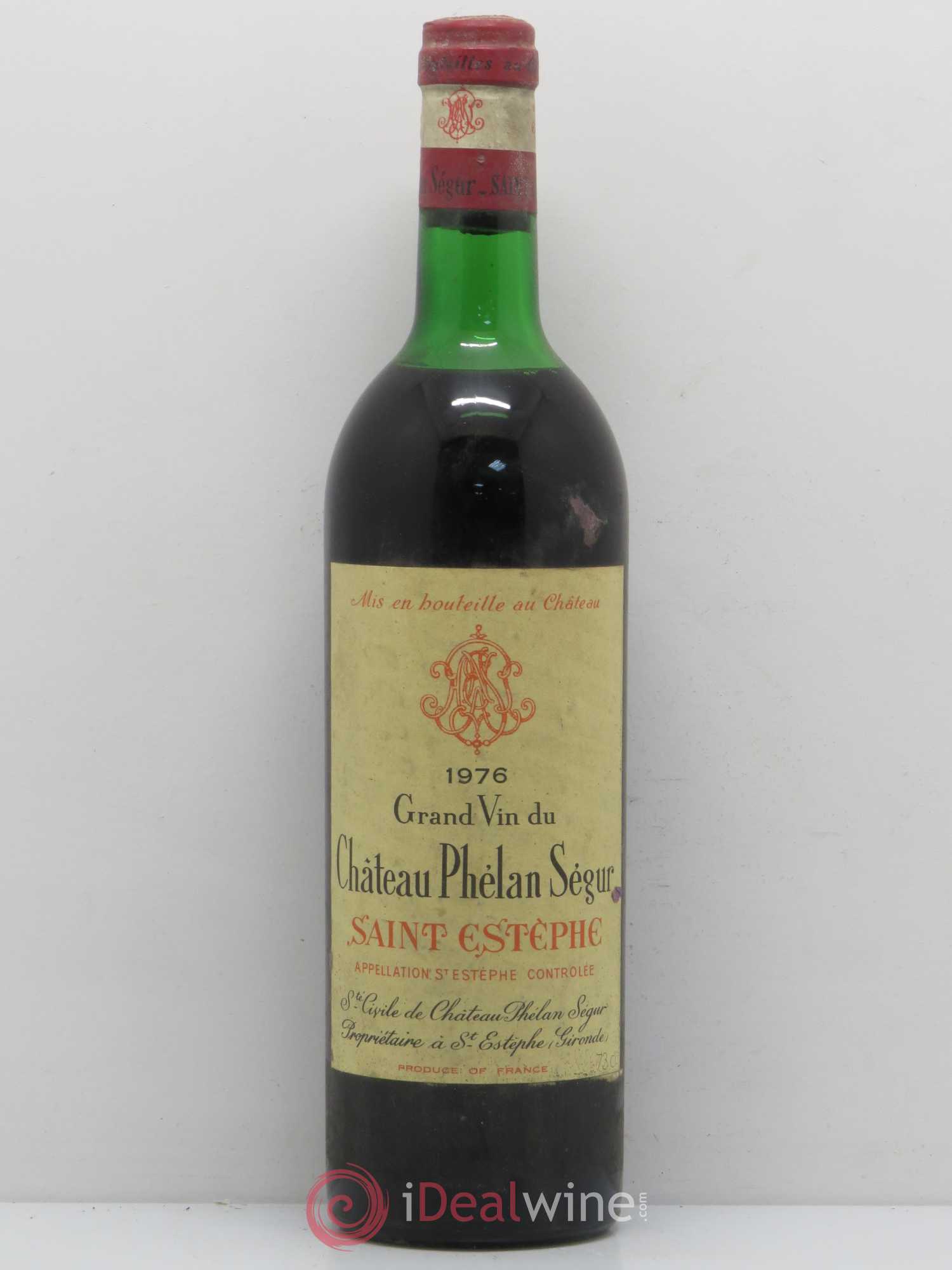 Château Phélan Ségur 1976 - Lot de 1 bouteille - 0