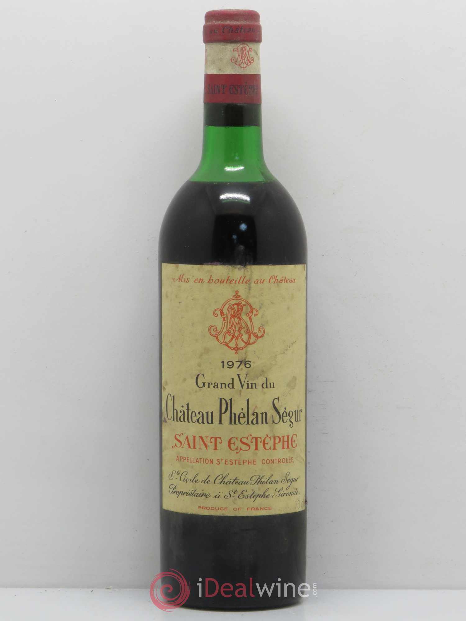 Château Phélan Ségur 1976 - Lot de 1 bouteille - 0