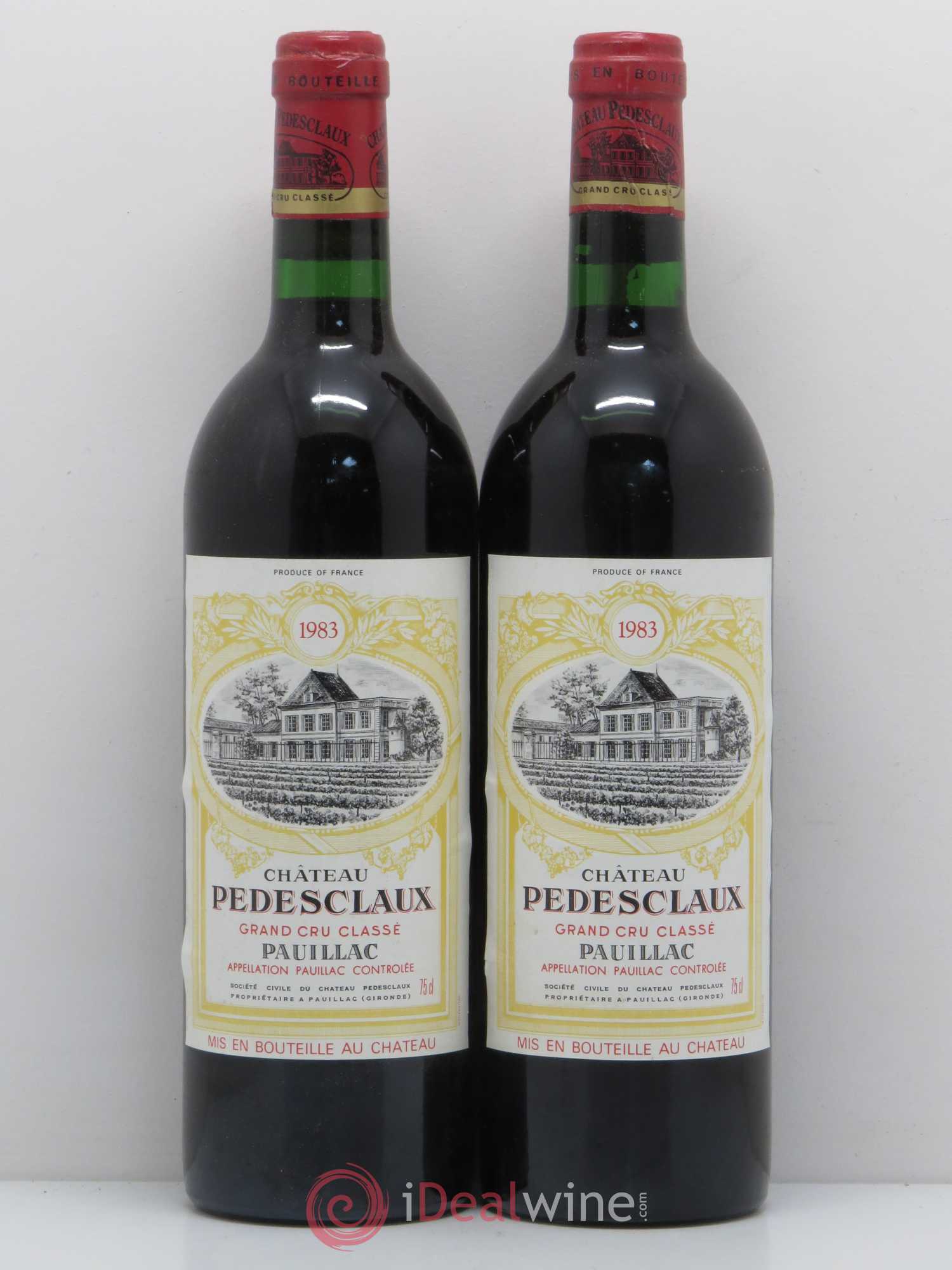 Château Pedesclaux 5ème Grand Cru Classé 1983 - Lot de 2 bouteilles - 0