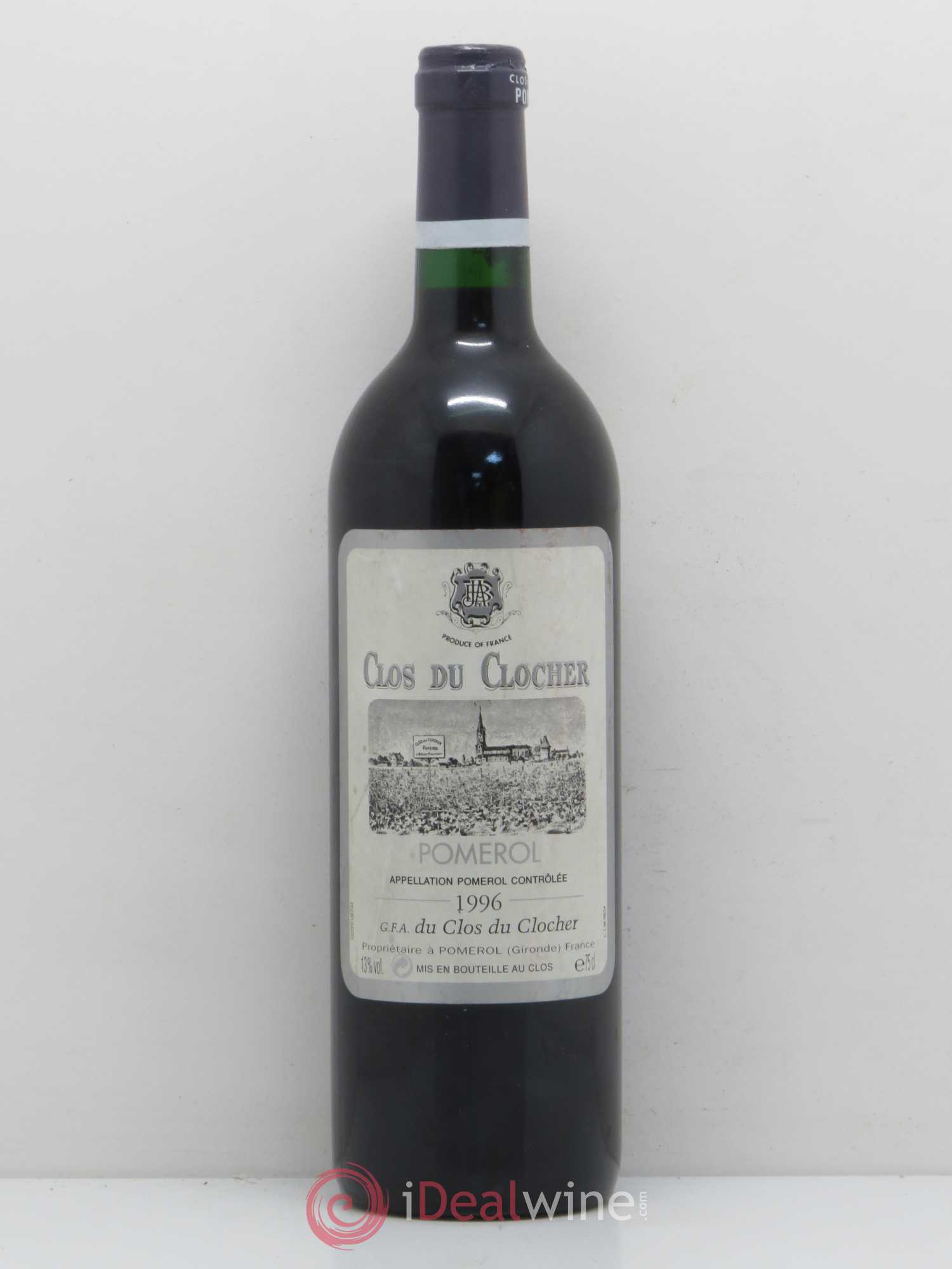 Clos du Clocher 1996 - Lot de 1 bouteille - 0