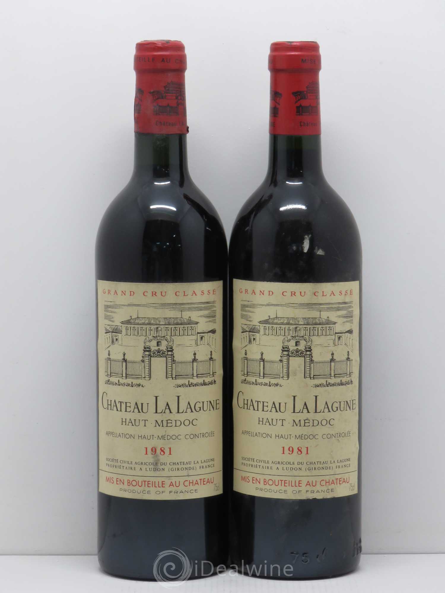 Château la Lagune 3ème Grand Cru Classé 1981 - Lot de 2 bouteilles - 0