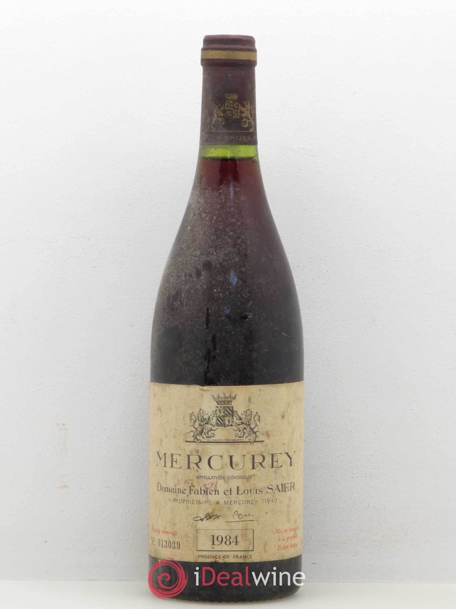 Mercurey Fabien et Louis Saier (sans prix de réserve) 1984 - Posten von 1 Flasche - 0