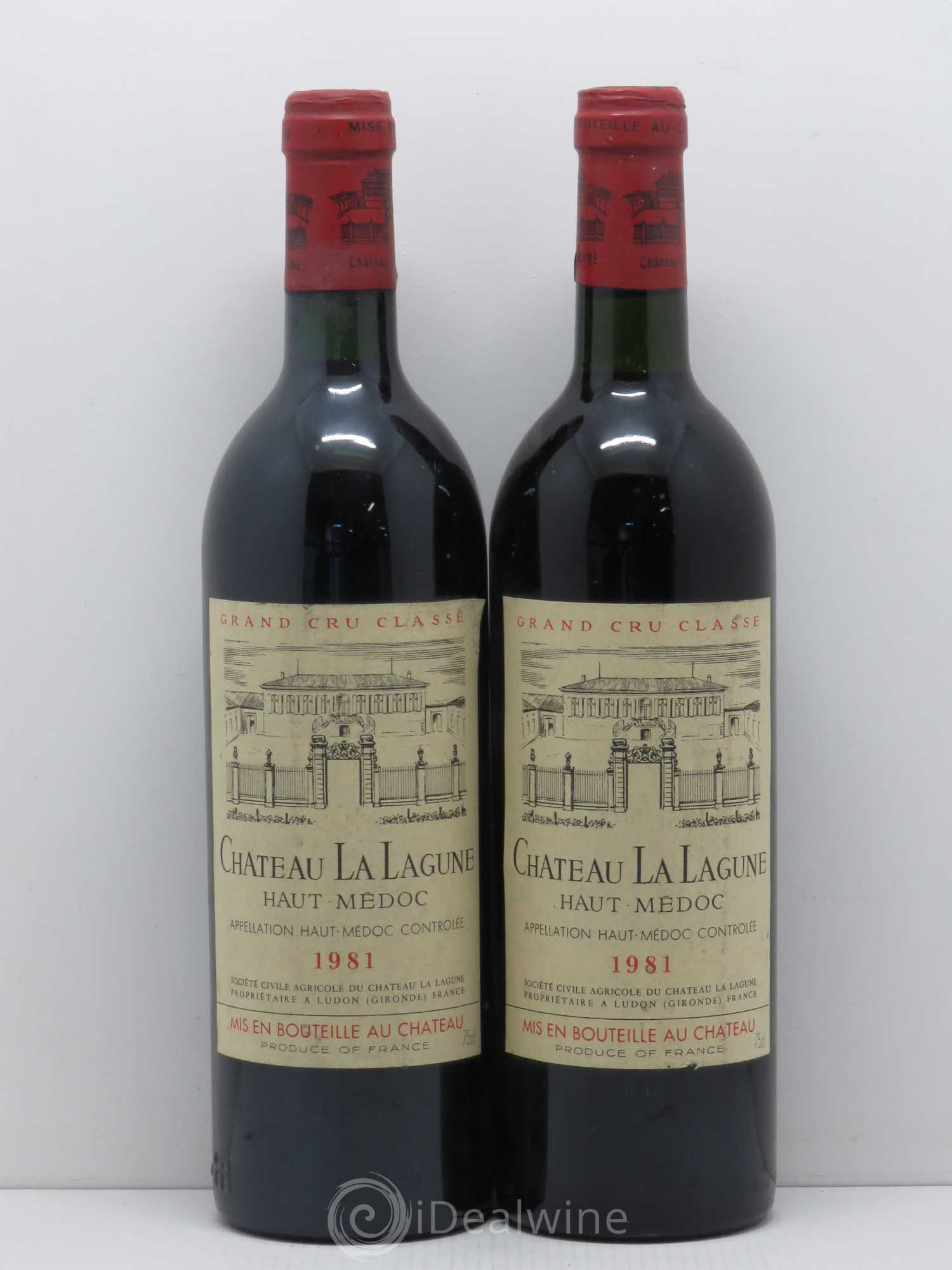 Château la Lagune 3ème Grand Cru Classé 1981 - Lot de 2 bouteilles - 0