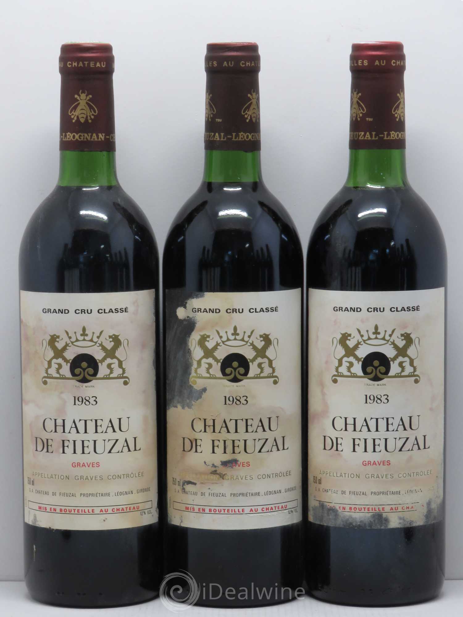 Château de Fieuzal Cru Classé de Graves 1983 - Lot de 12 bouteilles - 1
