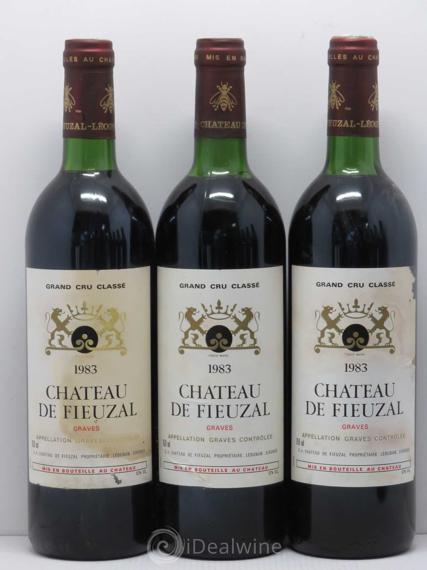 Château de Fieuzal Cru Classé de Graves 1983 - Lot de 12 bouteilles - 2
