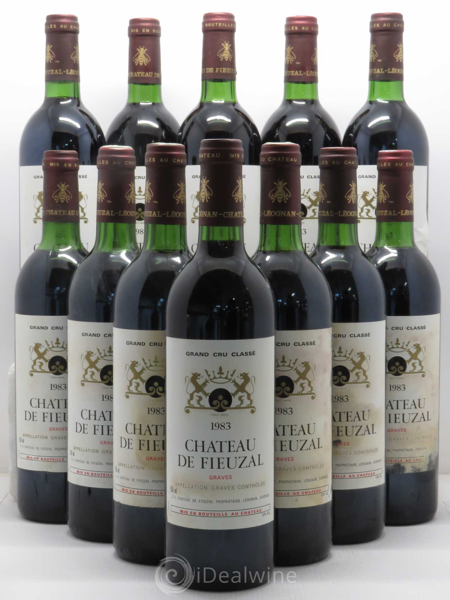 Château de Fieuzal Cru Classé de Graves 1983 - Lot de 12 bouteilles - 0