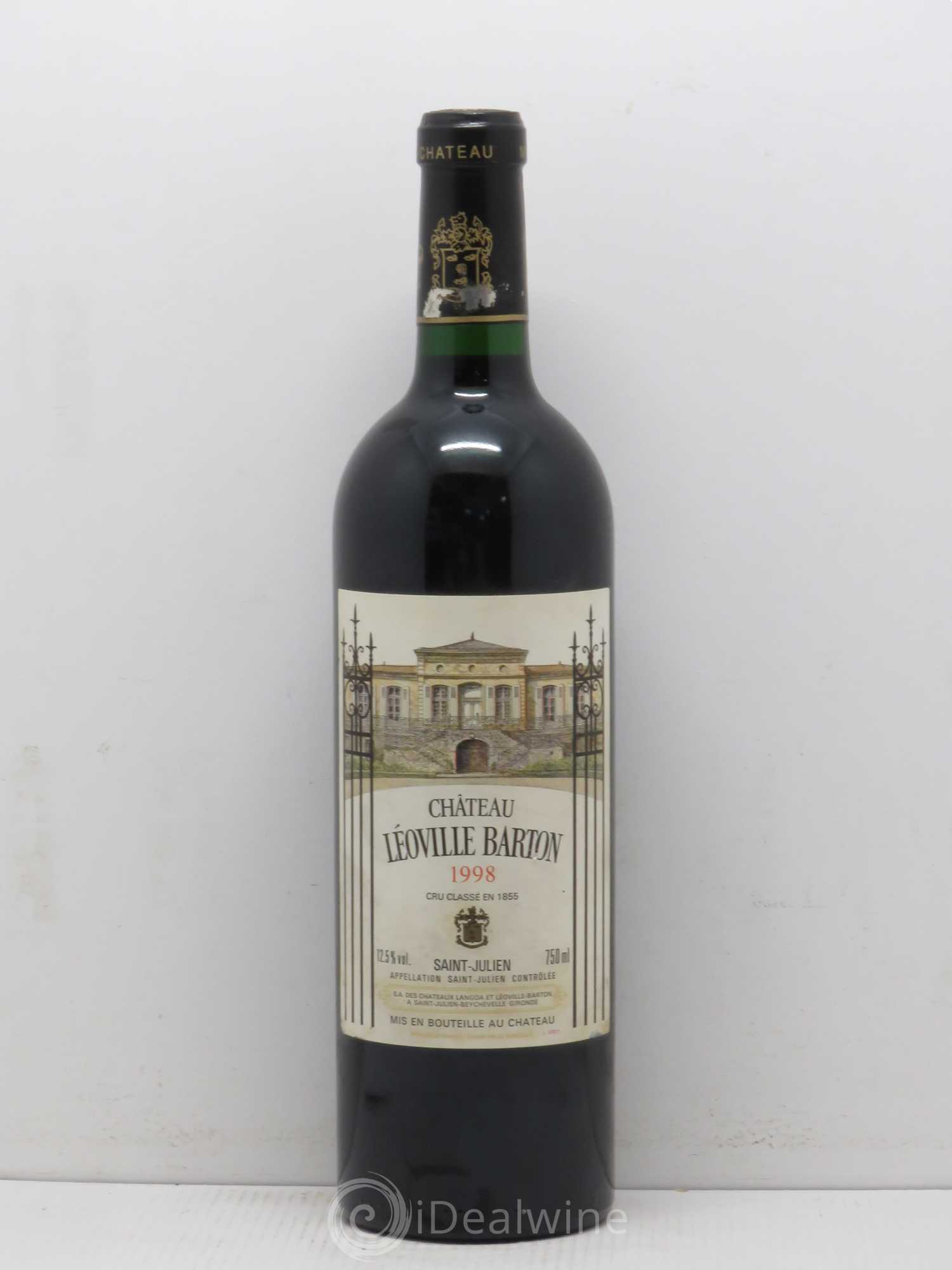 Château Léoville Barton 2ème Grand Cru Classé 1998 - Lot de 1 bouteille - 0