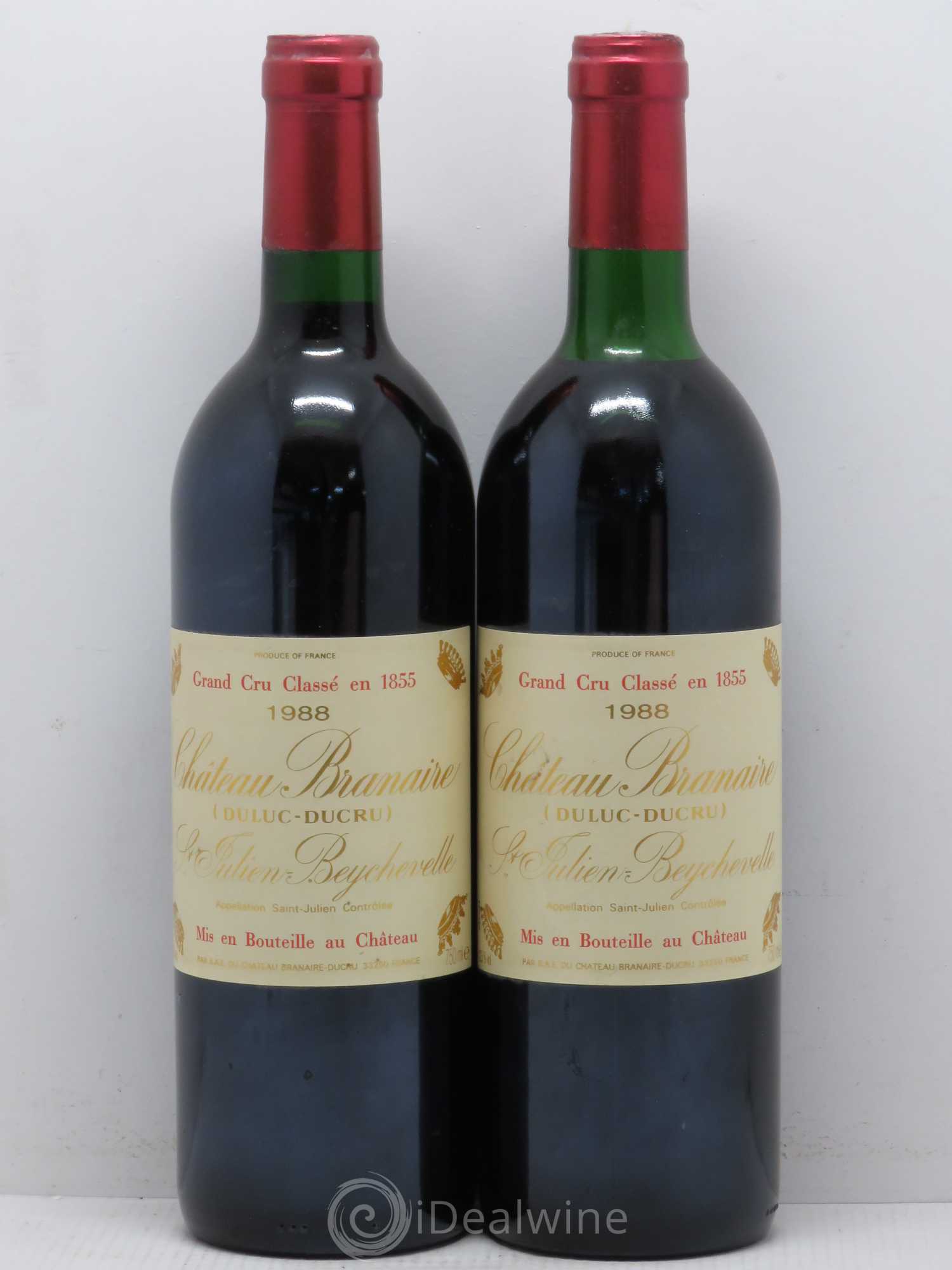 Château Branaire Ducru 4ème Grand Cru Classé 1988 - Lot de 5 bouteilles - 2