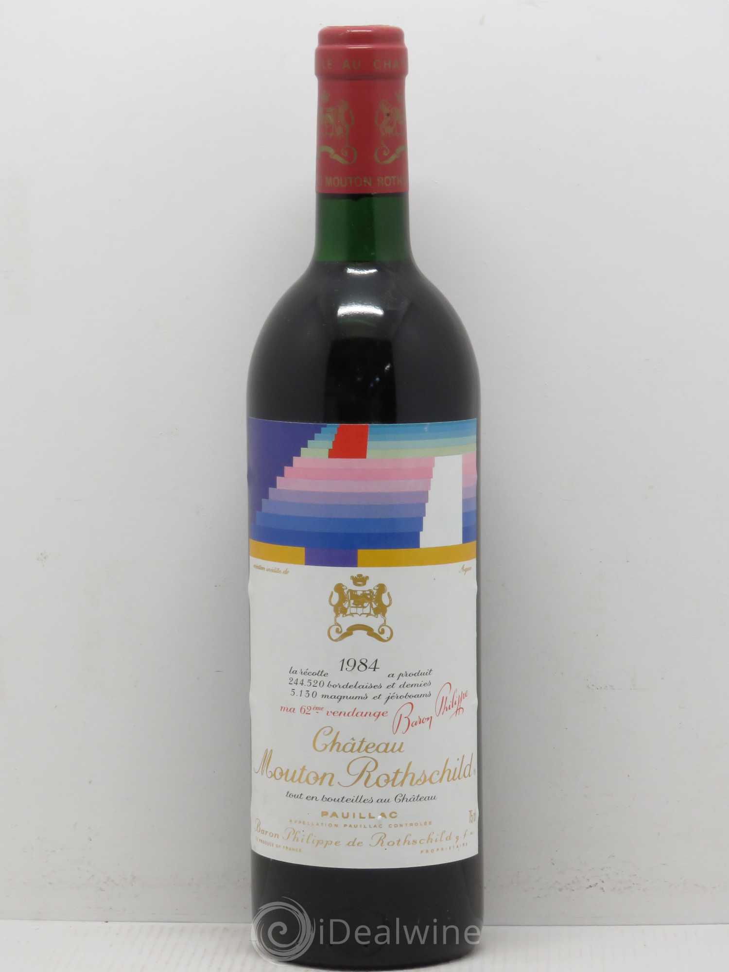 Château Mouton Rothschild 1er Grand Cru Classé 1984 - Lot de 1 bouteille - 0