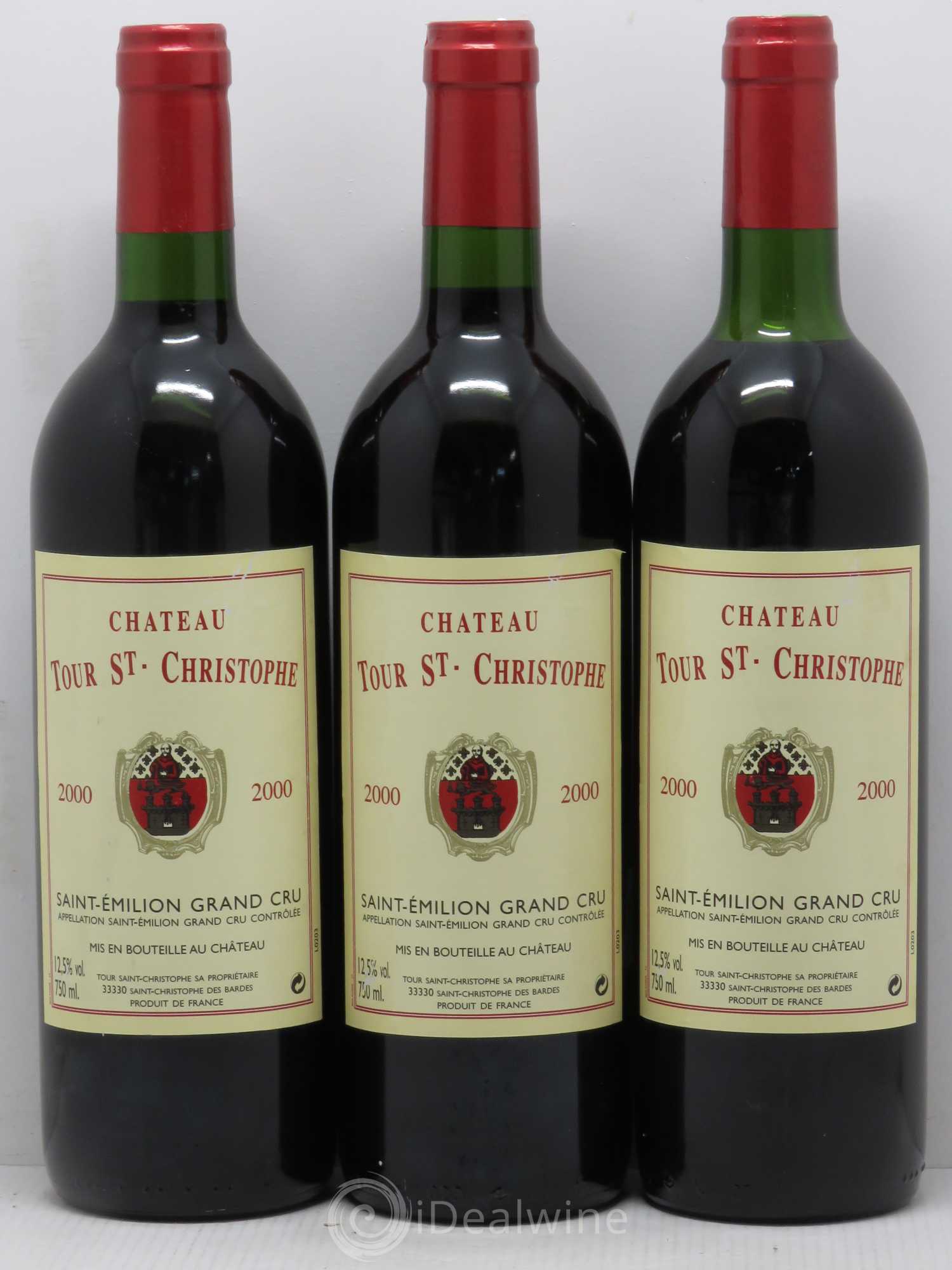 Saint-Émilion Château Tour Saint Christophe (sans prix de réserve) 2000 - Posten von 6 Flaschen - 2