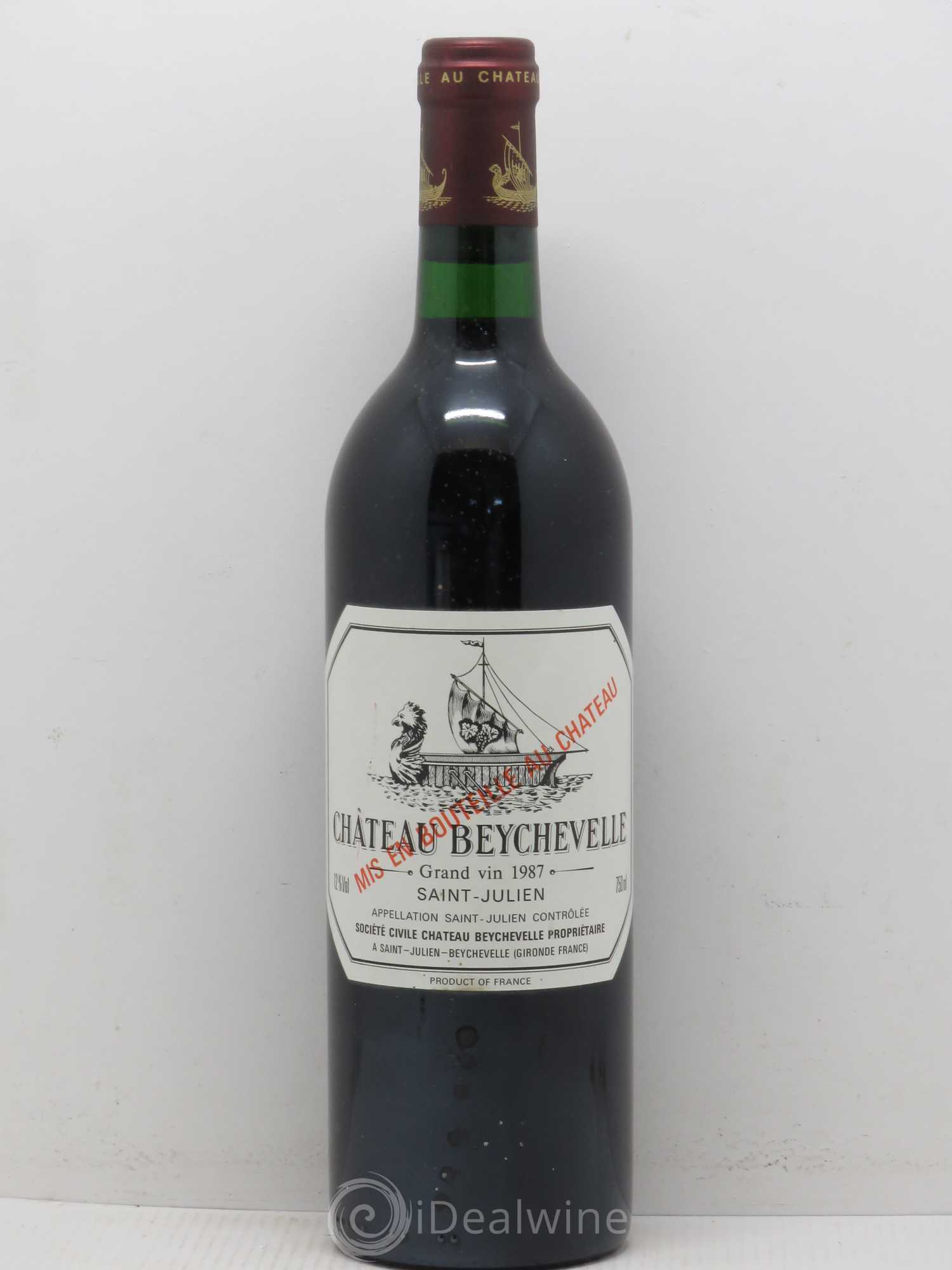 Château Beychevelle 4ème Grand Cru Classé 1987 - Lot de 1 bouteille - 0