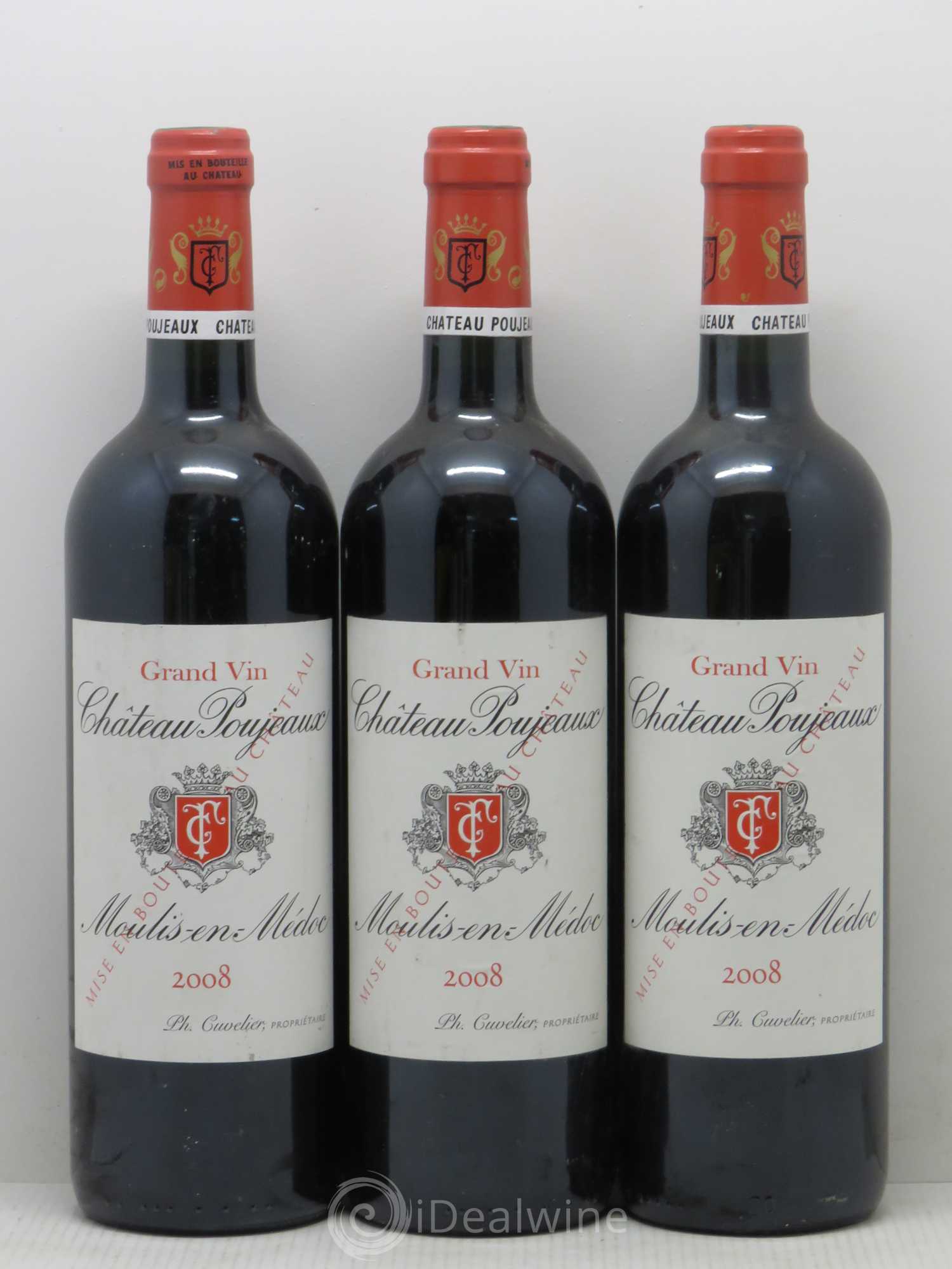 Château Poujeaux 2008 - Lot de 6 bouteilles - 1
