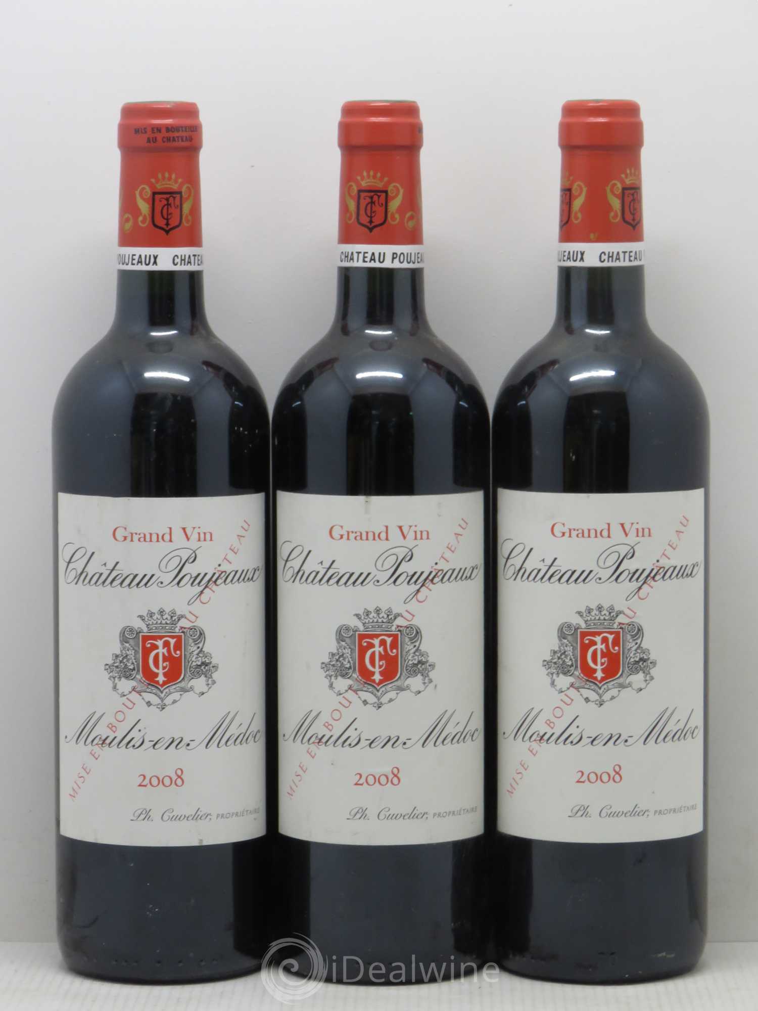 Château Poujeaux 2008 - Lot de 6 bouteilles - 2