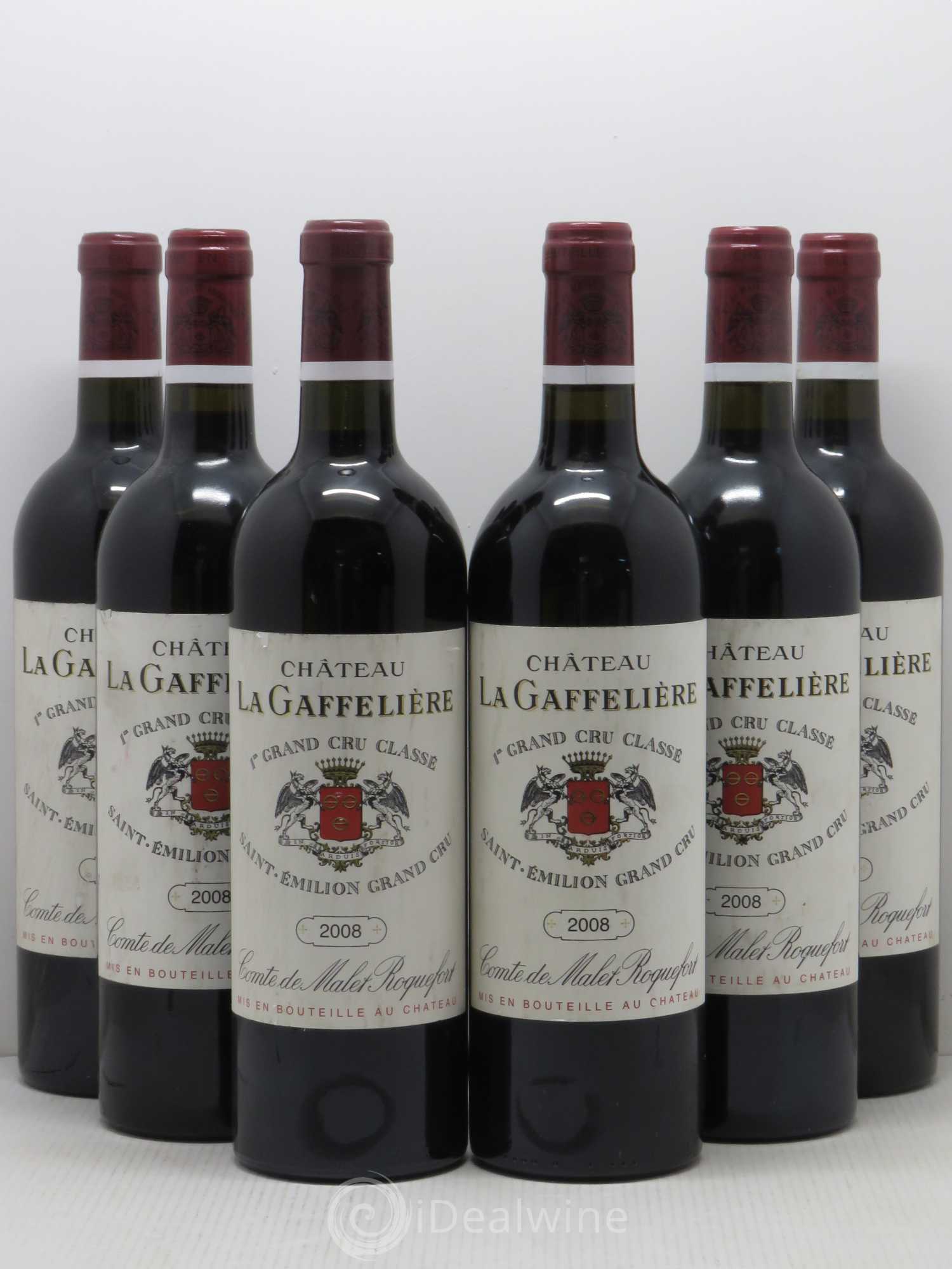 Château la Gaffelière 1er Grand Cru Classé B 2008 - Lot de 6 bouteilles - 0