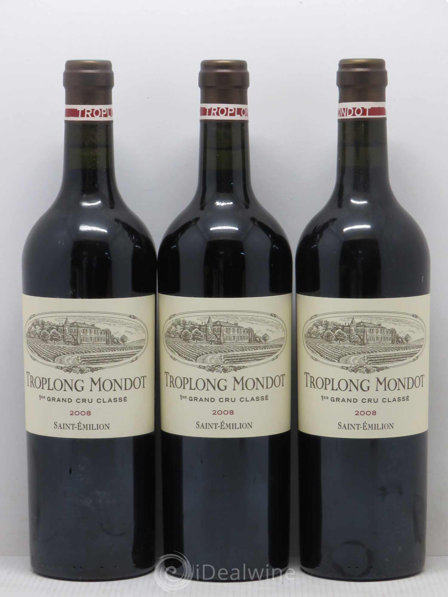 Château Troplong Mondot 1er Grand Cru Classé B 2008 - Lotto di 6 bottiglie - 2