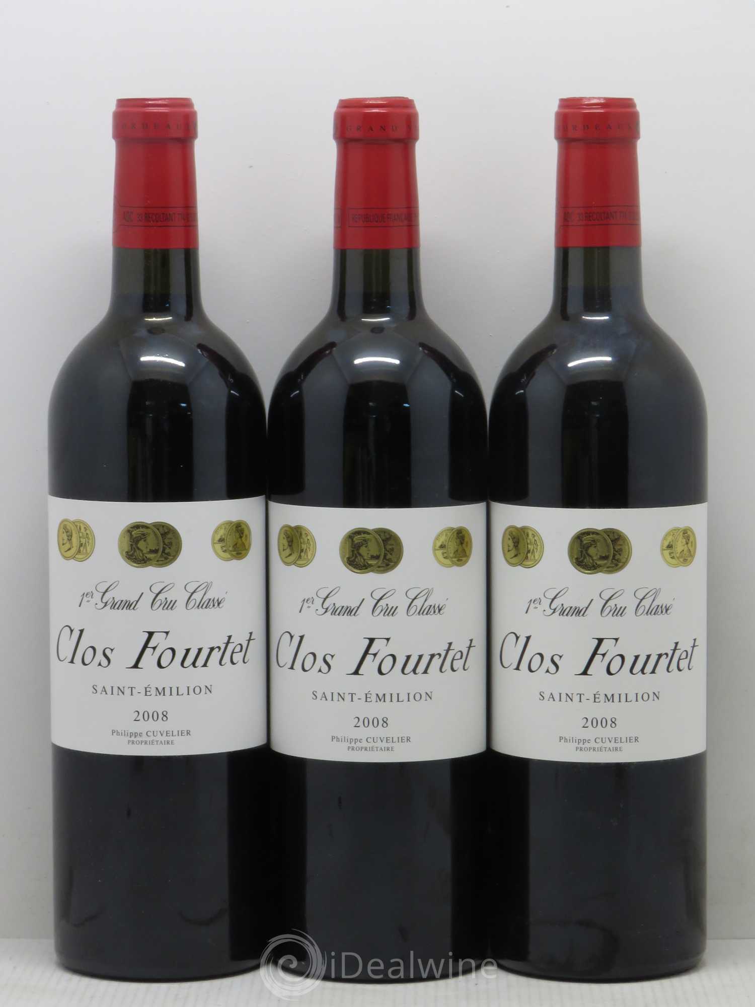 Clos Fourtet 1er Grand Cru Classé B 2008 - Lot de 6 bouteilles - 1