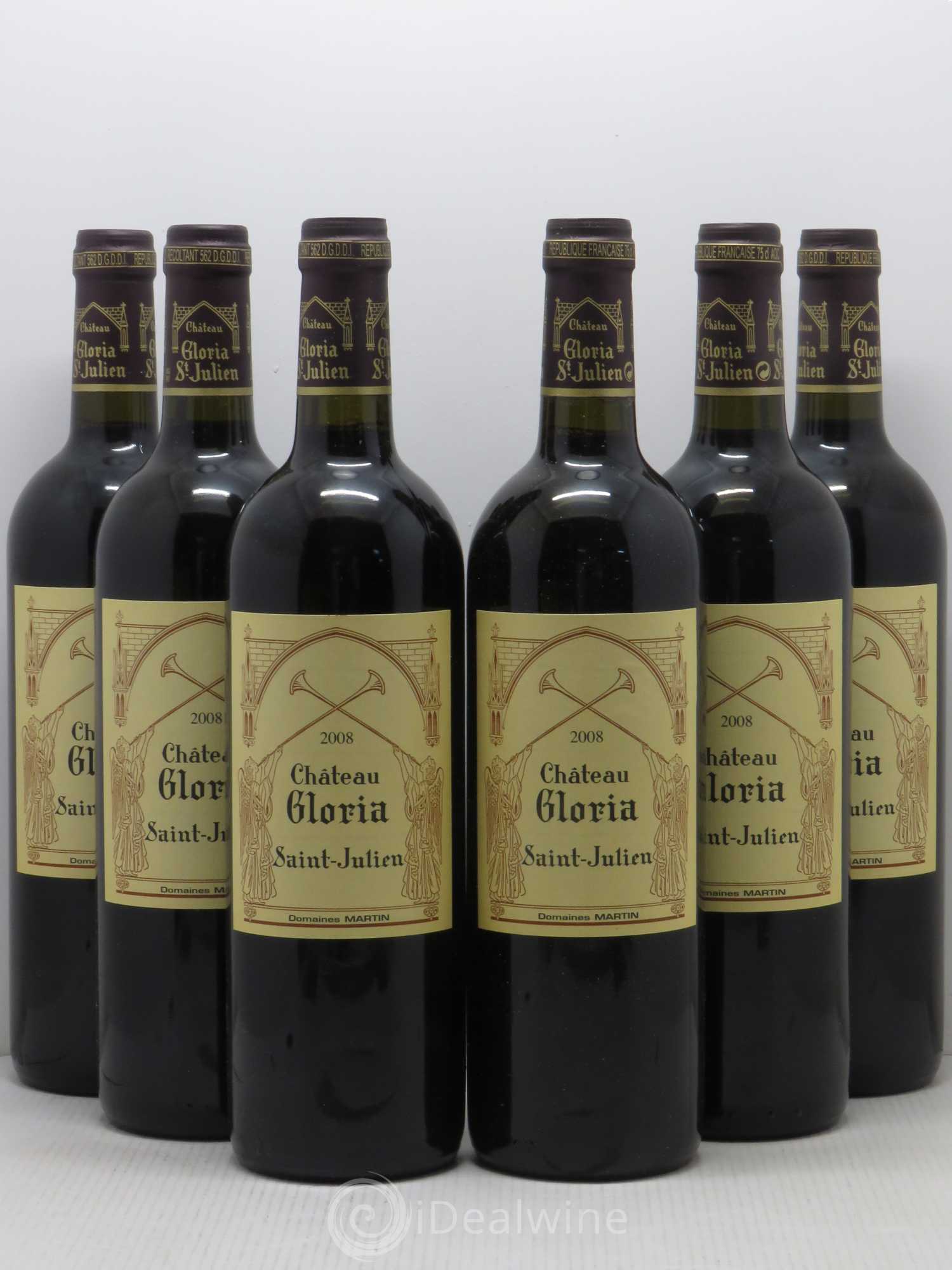 Château Gloria 2008 - Lot de 6 bouteilles - 0