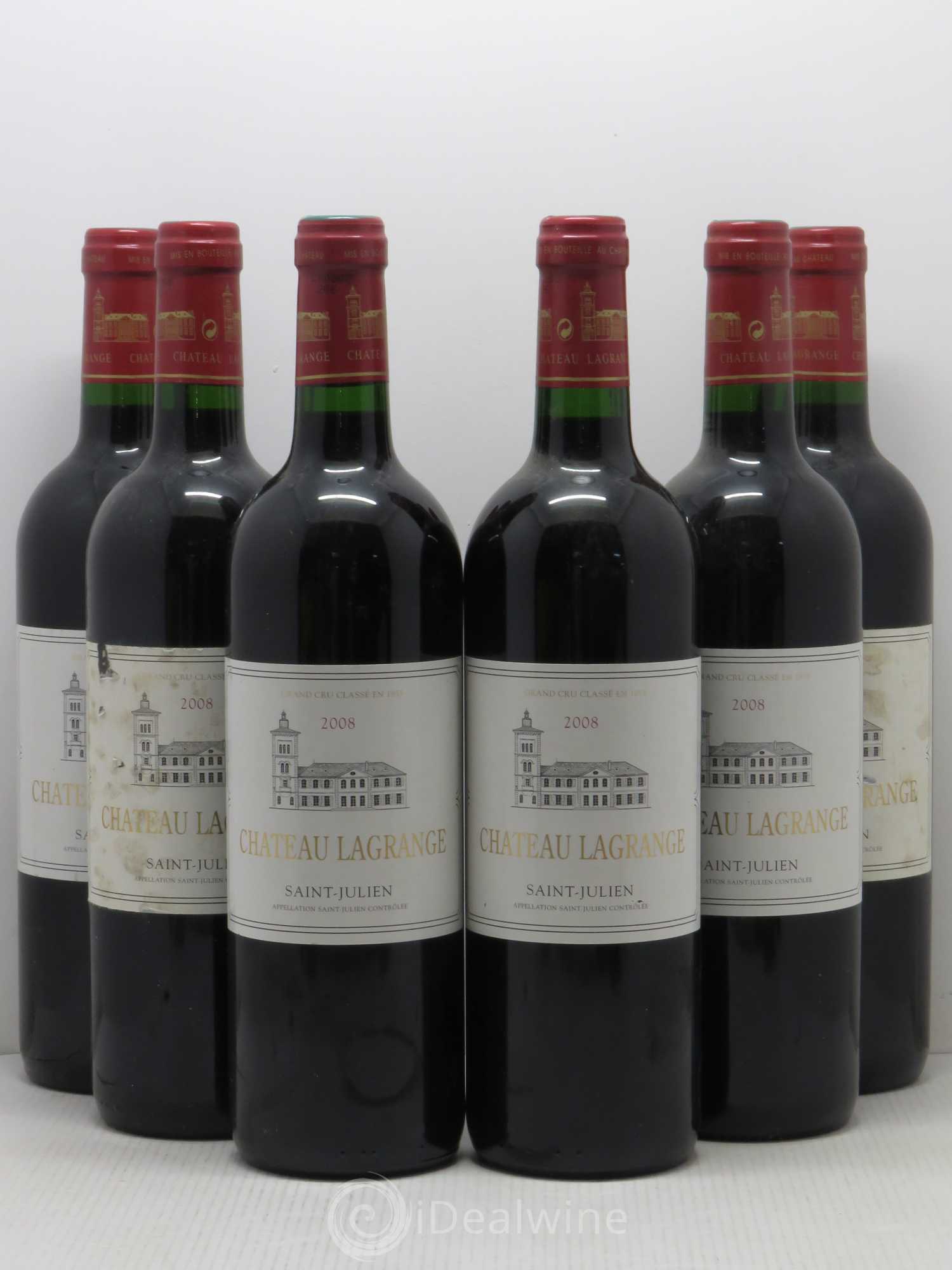 Château Lagrange 3ème Grand Cru Classé 2008 - Lot de 6 bouteilles - 0