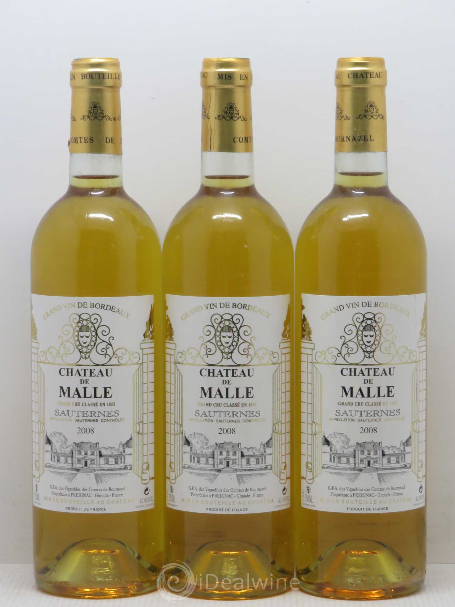 Château de Malle 2ème Grand Cru Classé 2008 - Lotto di 6 bottiglie - 1