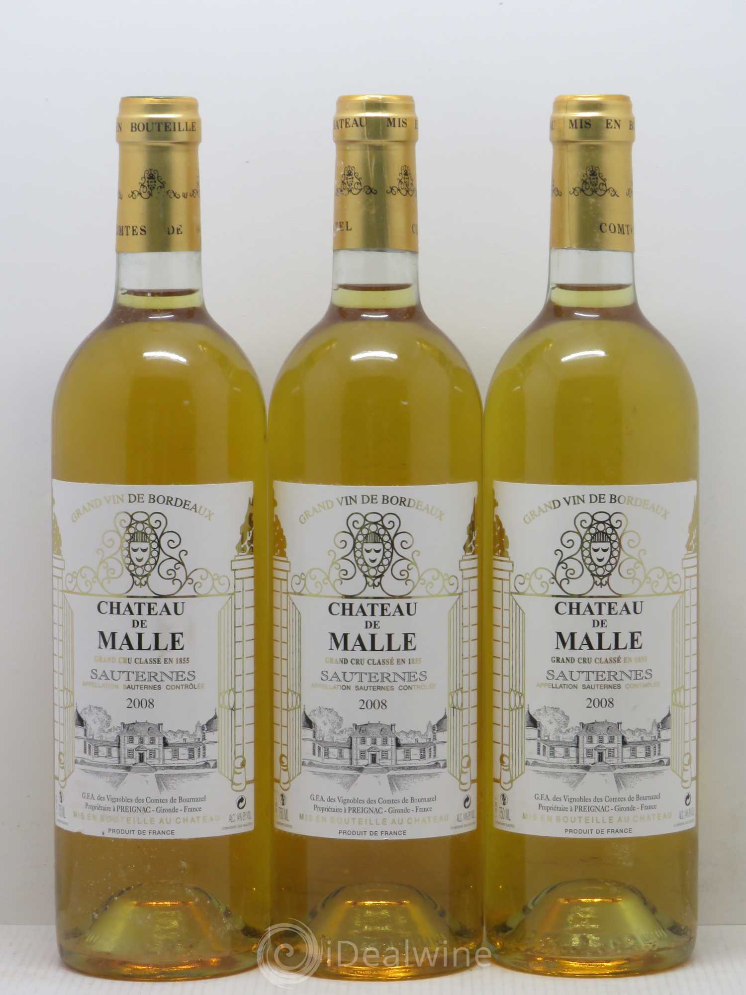 Château de Malle 2ème Grand Cru Classé 2008 - Lotto di 6 bottiglie - 1